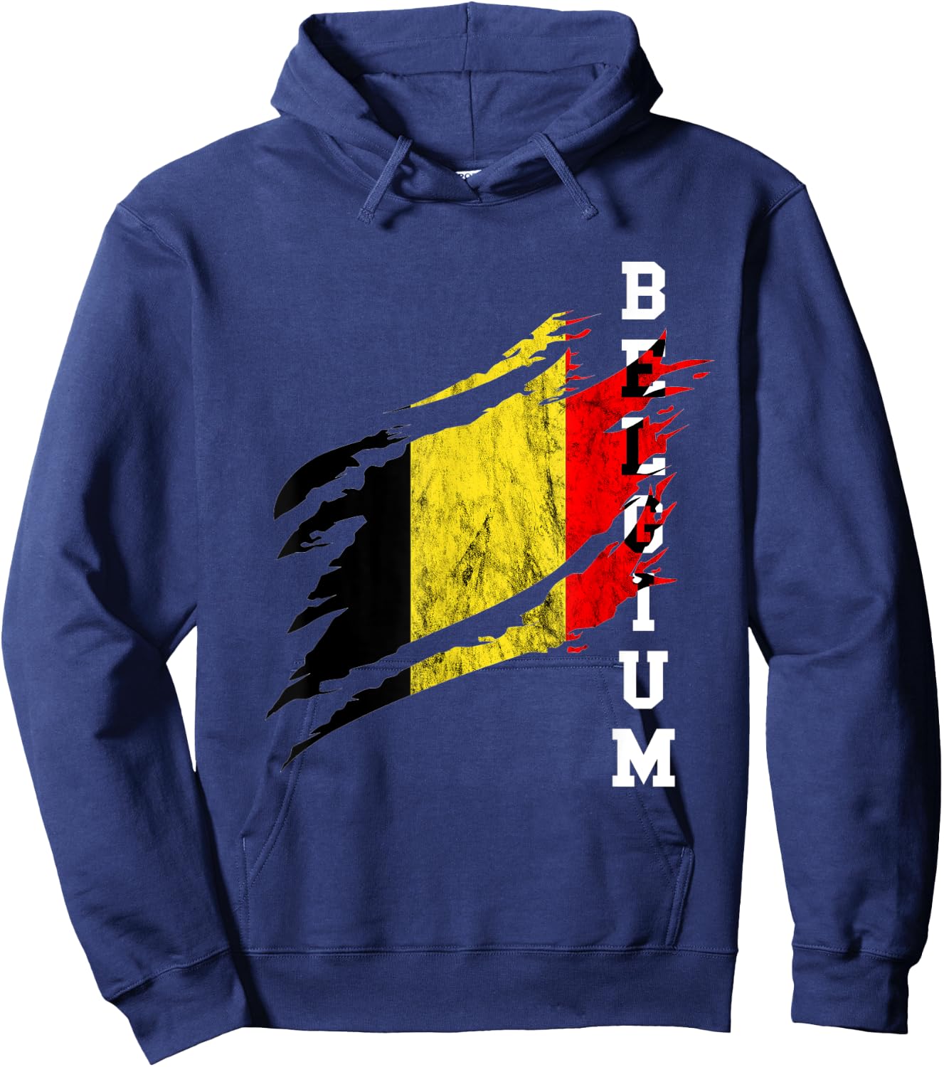 Belgium Heroic Vintage Belgium Flag Belgie Belgian Pride Hoodie - Hoodie | Navy