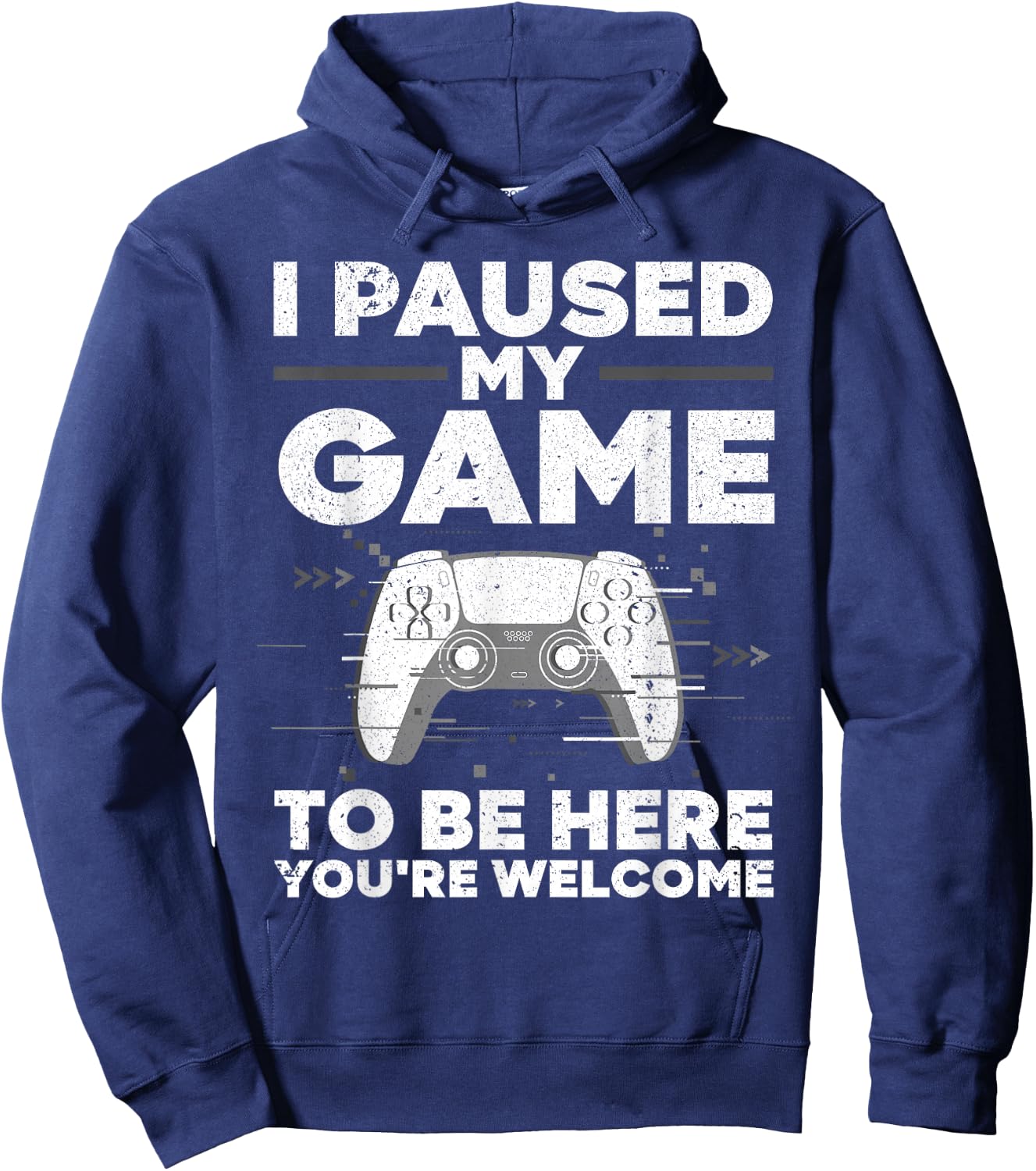 Cool Video Gamer Boys Kids Game Paused Gaming Gamers Hoodie - Hoodie | Navy