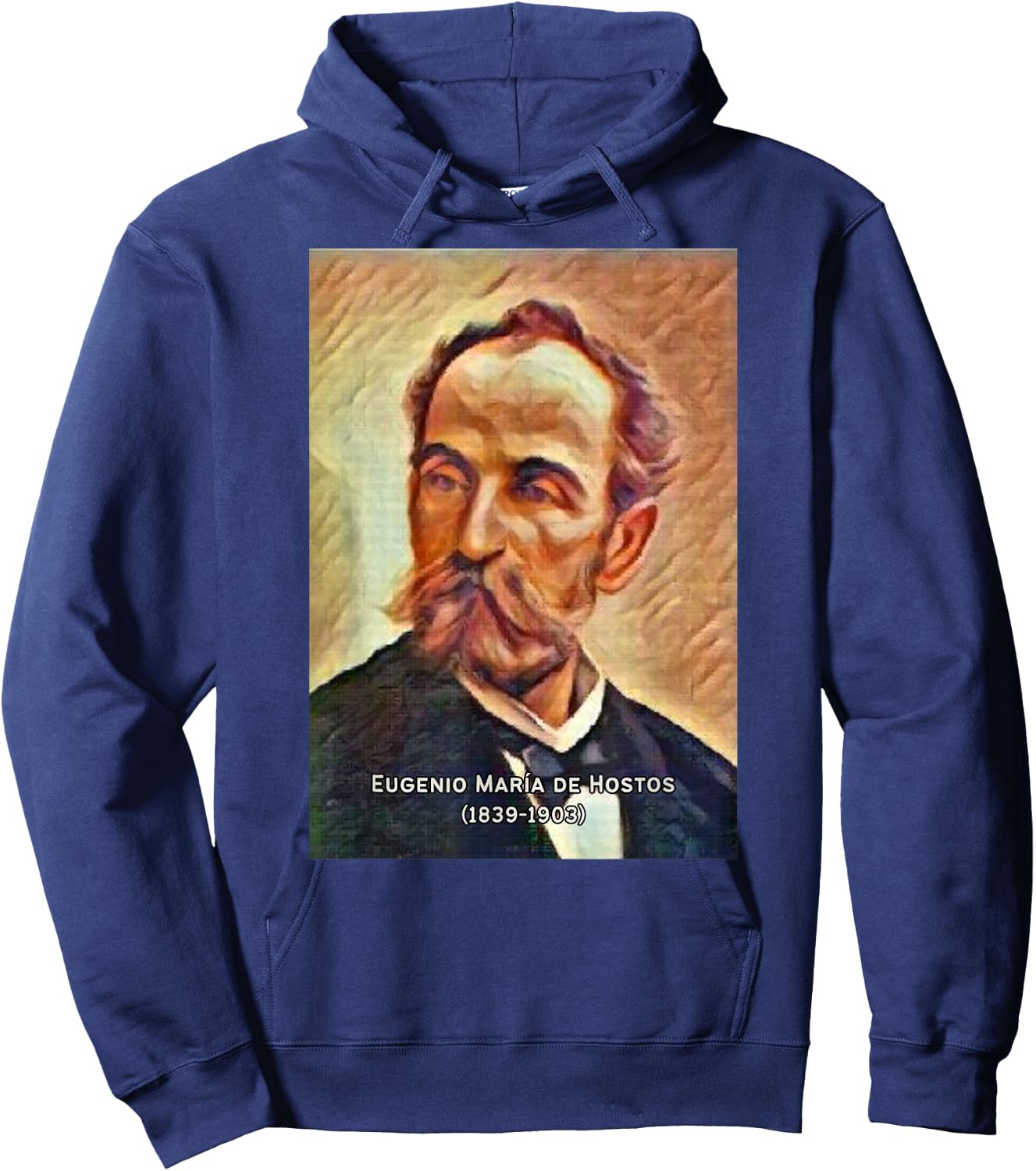 Eugenio Maria de Hostos I Boricua I Puerto Rico I Hero Hoodie - Hoodie | Navy