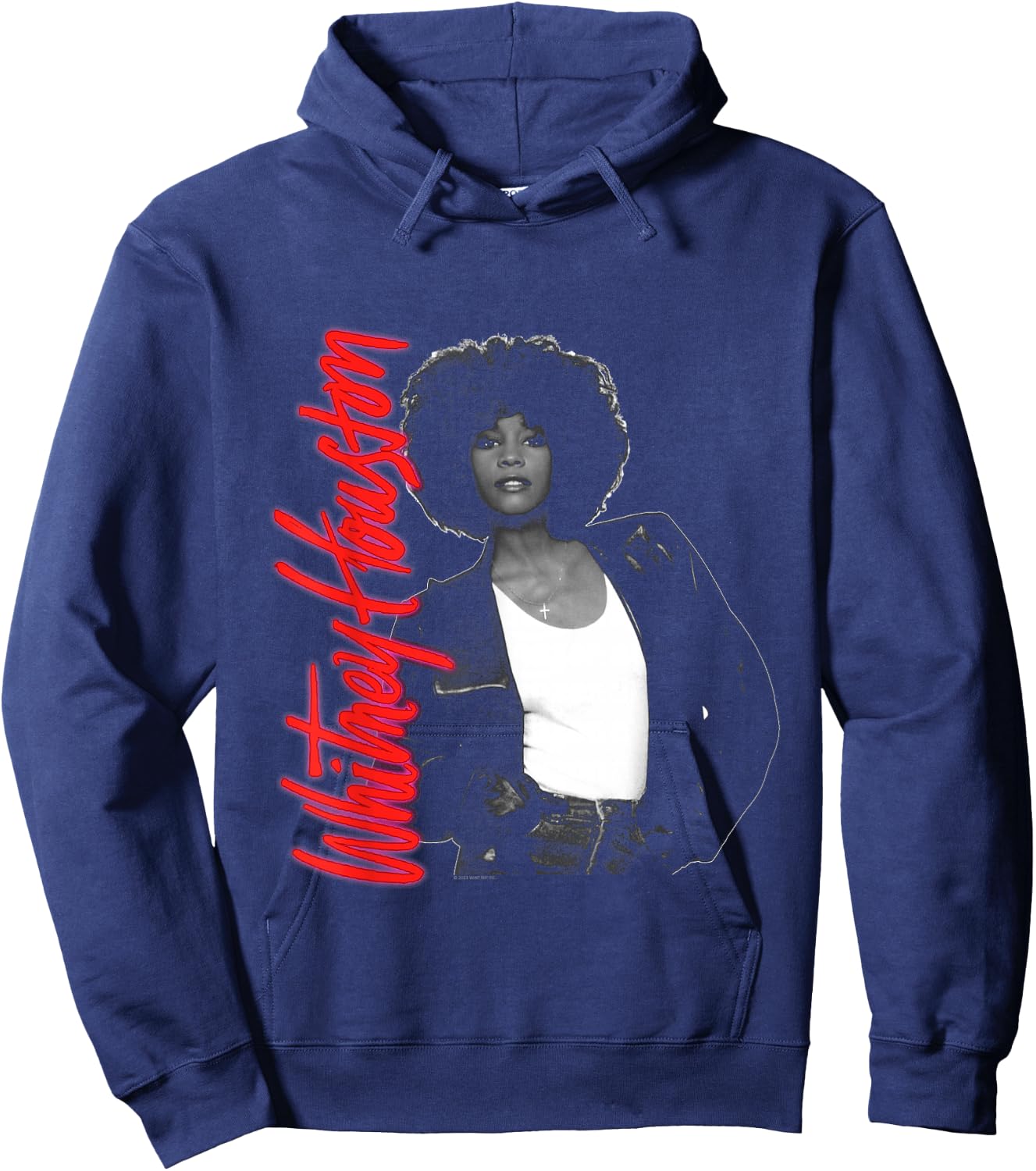 Whitney Houston Whitney Pose black Hoodie - Hoodie | Navy