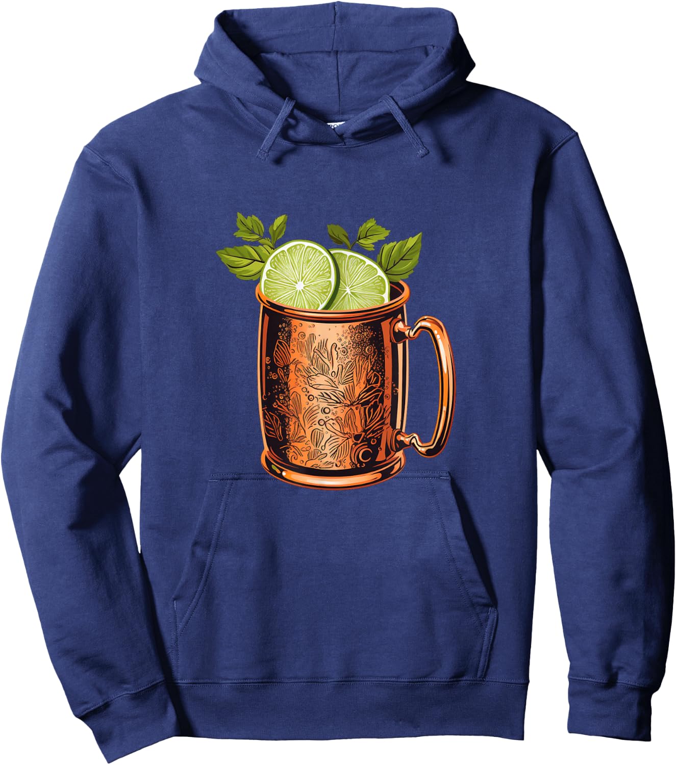 Cool Moscow Mule Cocktail Costume for Man and Woman Hoodie - Hoodie | Navy