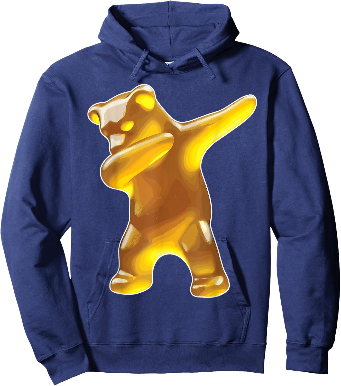 Gummy Bear, Yellow Gummy Bear, Dabbing Gummy Bear Hoodie - Hoodie | Navy