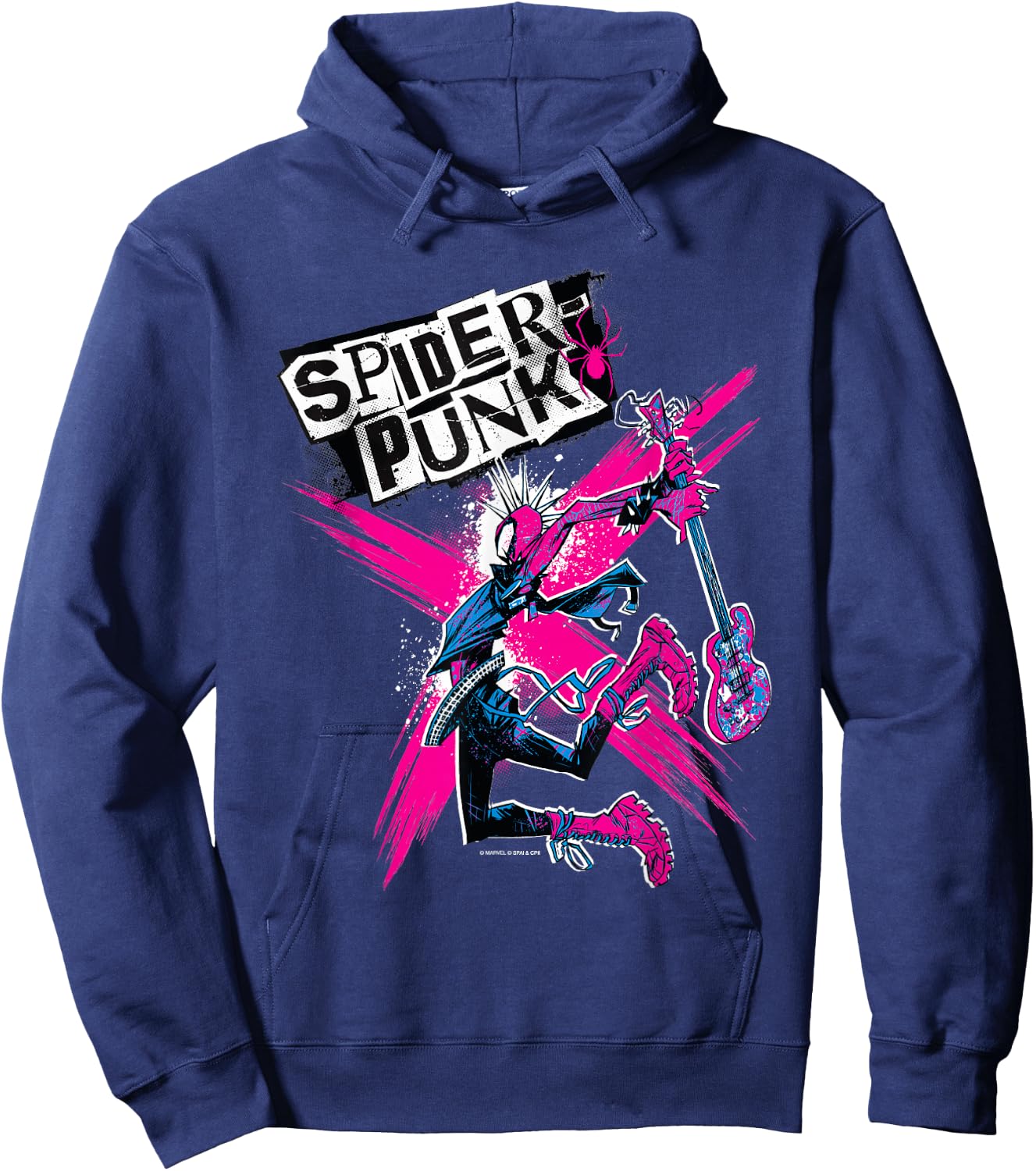 Marvel Spider-Man: Across The Spider-Verse Spider-Punk X Hoodie - Hoodie | Navy