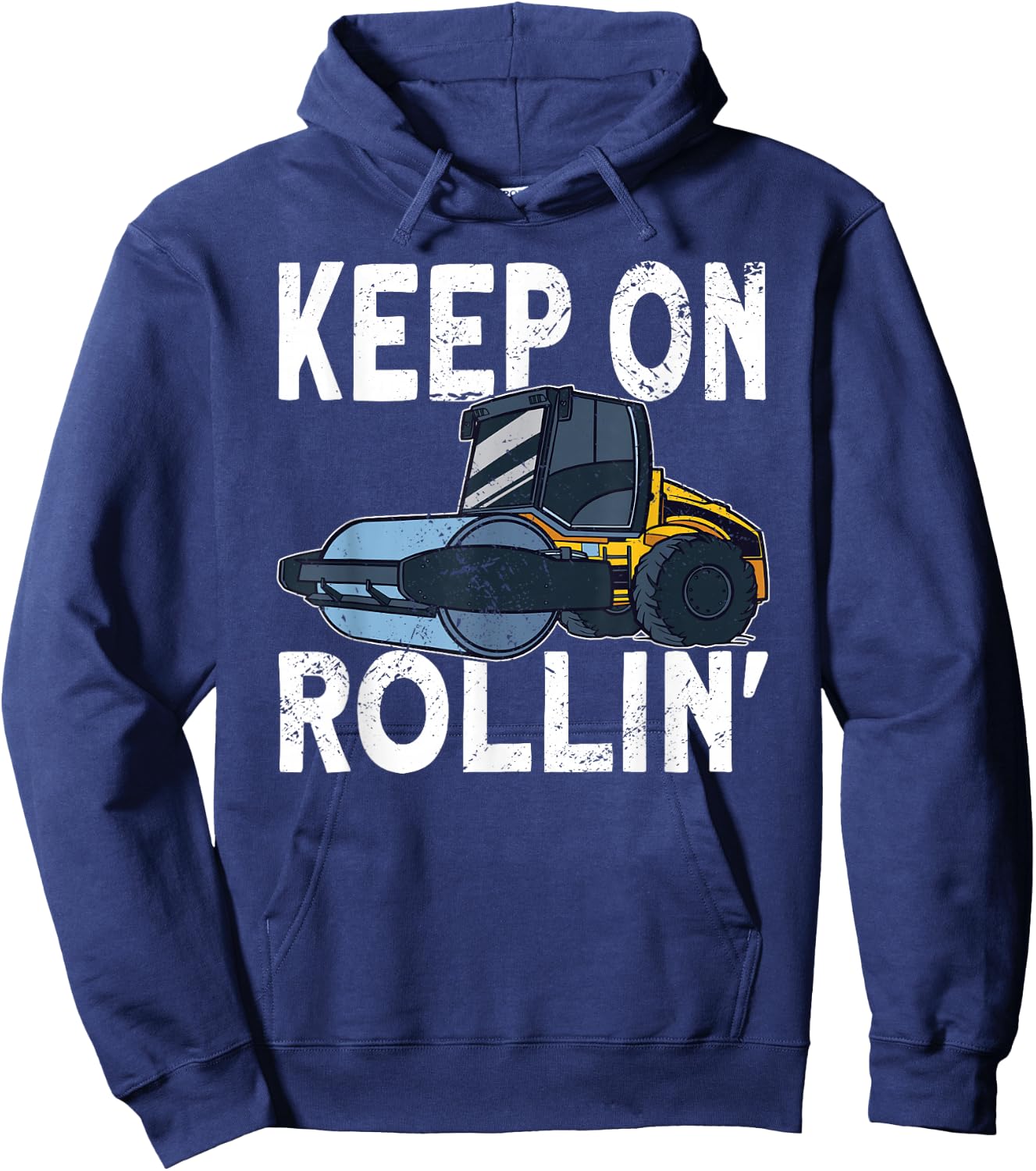 Keep on Rollin Road Roller Operator Hoodie - Hoodie | Navy