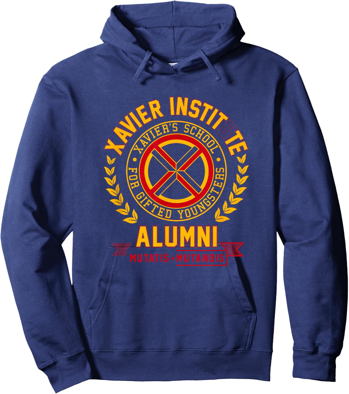 Marvel X-Men Xavier Institute Alumni Mutatis Mutandis Hoodie - Hoodie | Navy