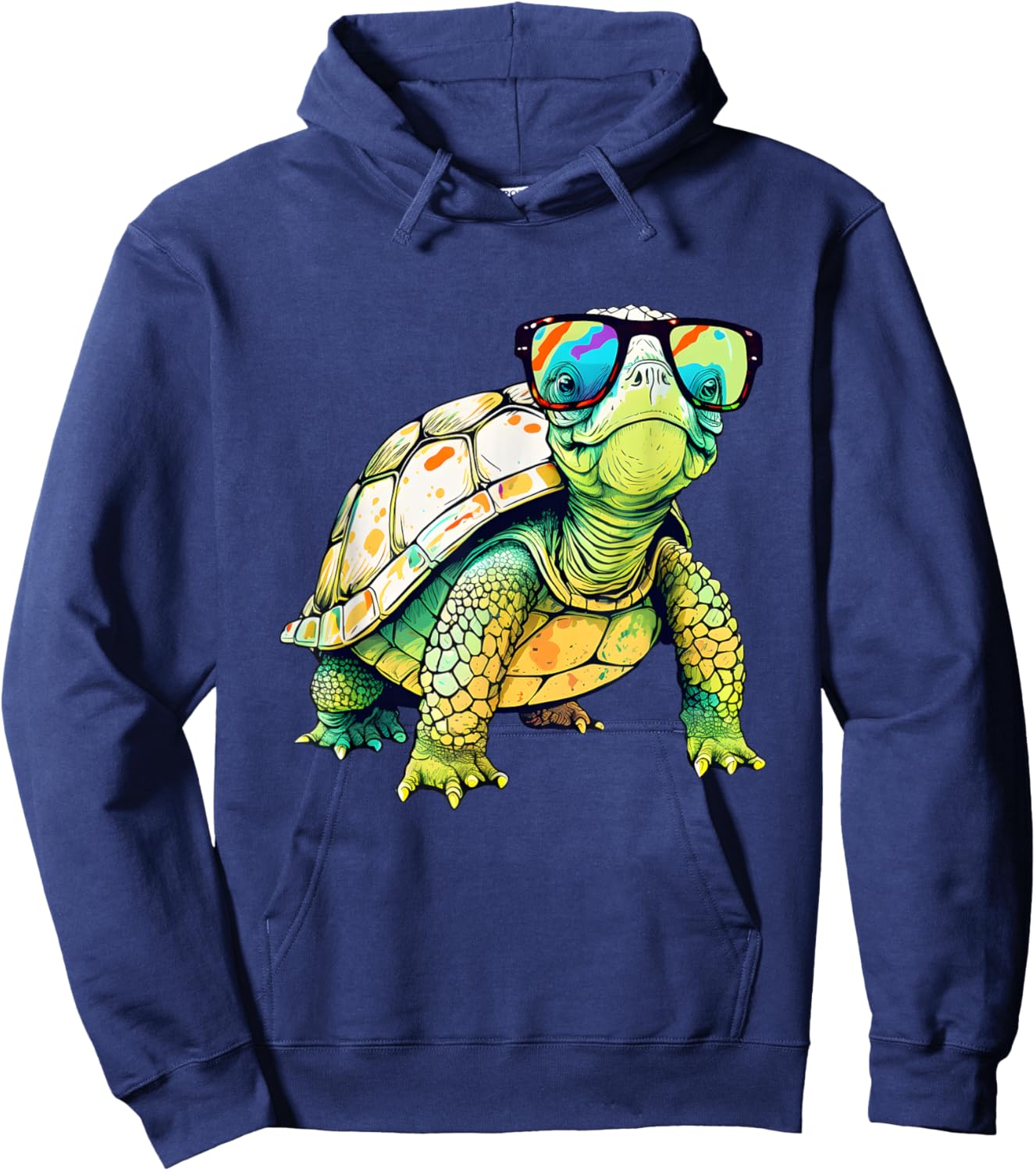 Turtle Colorful Turtle Outfit Turtle Lover Turtle Hoodie - Hoodie | Navy