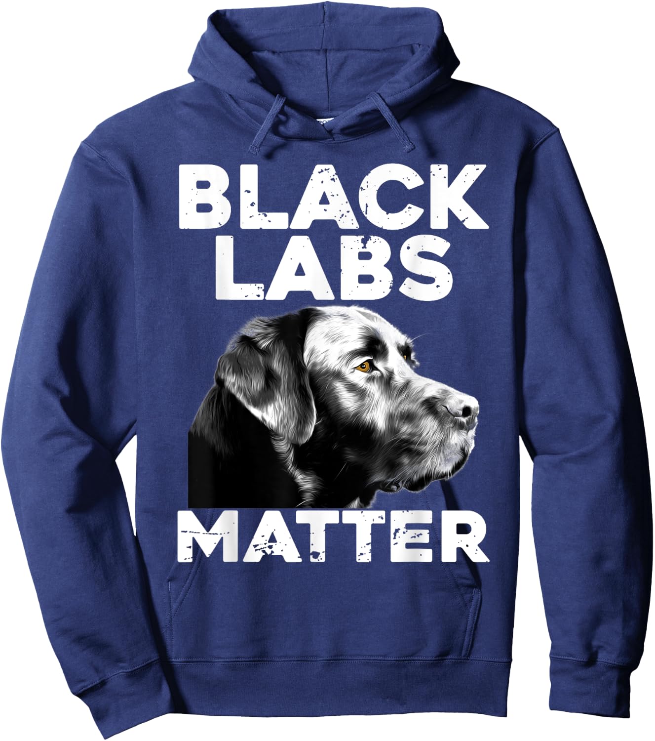 Cool Labrador Women Black Labs Matter Service Animal Hoodie - Hoodie | Navy