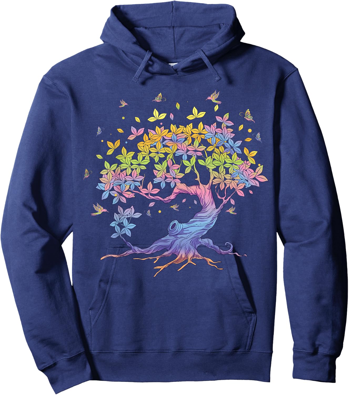 Colourful life is really good tree of life art Hoodie - Hoodie | Navy