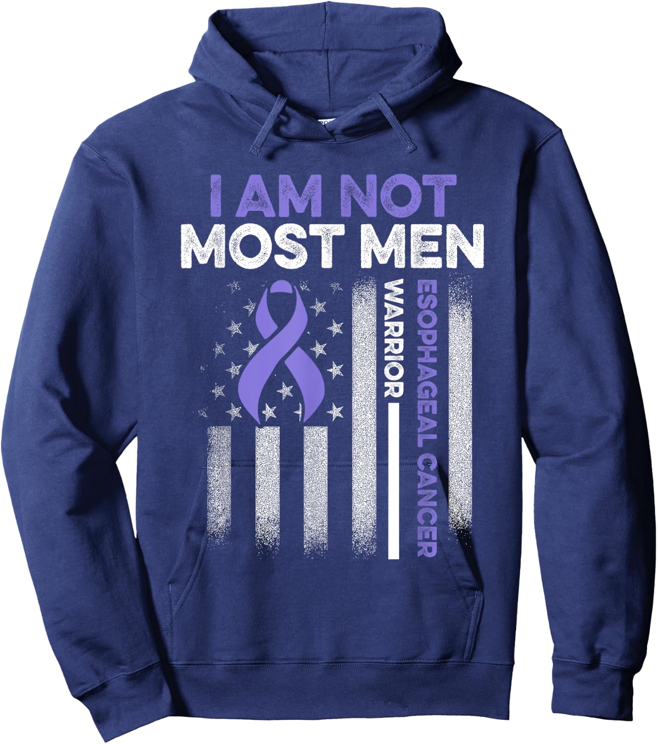 Esophageal Cancer Survivor Dose Esophagus Warrior Hoodie - Hoodie | Navy