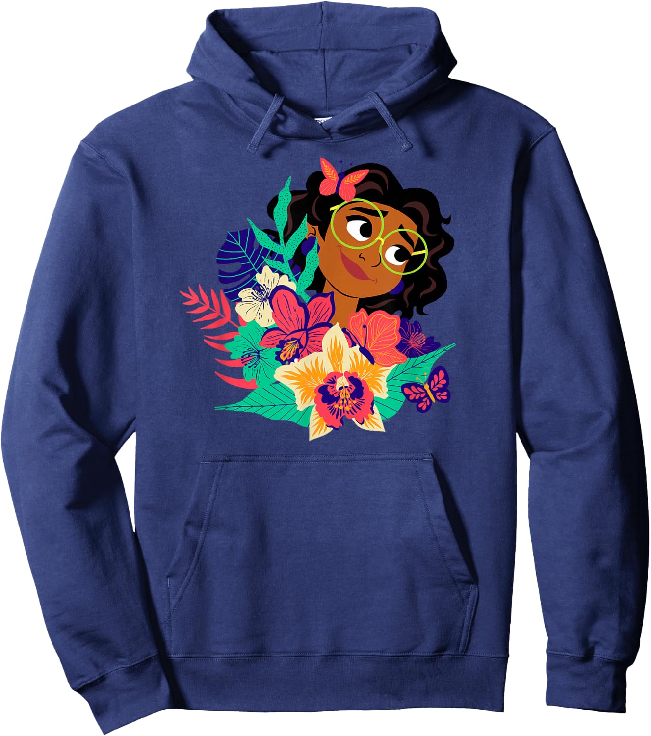 Disney Encanto Mirabel Flowers and Butterflies Paradiso Hoodie - Hoodie | Navy