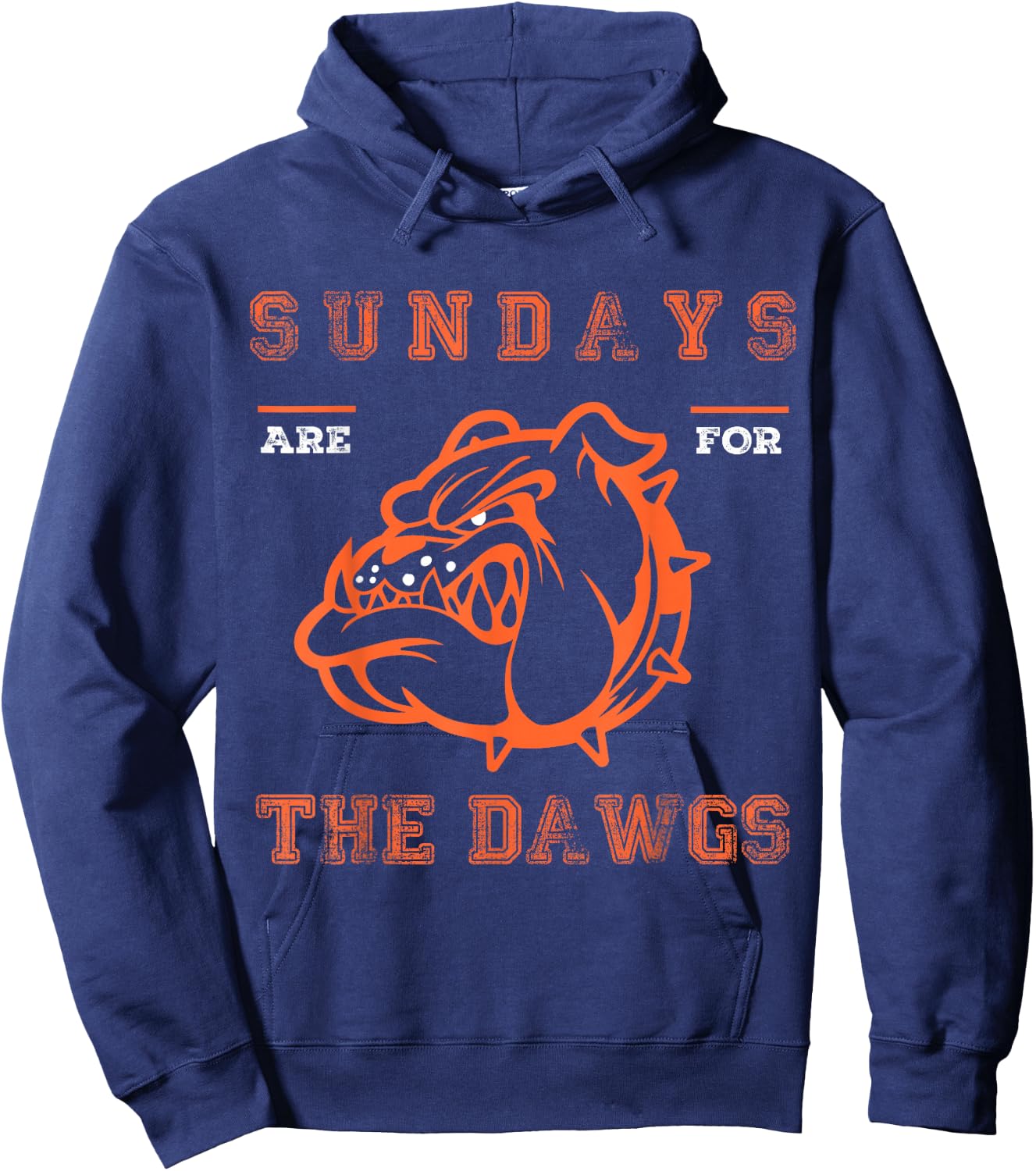 Sundays are for the Dawgs Cleveland Ohio Present Dawg Hoodie - Hoodie | Navy