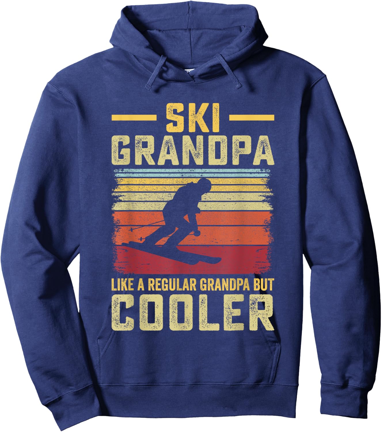 Father's Day - Ski Grandpa like a Regular Grandpa but Cooler Hoodie - Hoodie | Navy