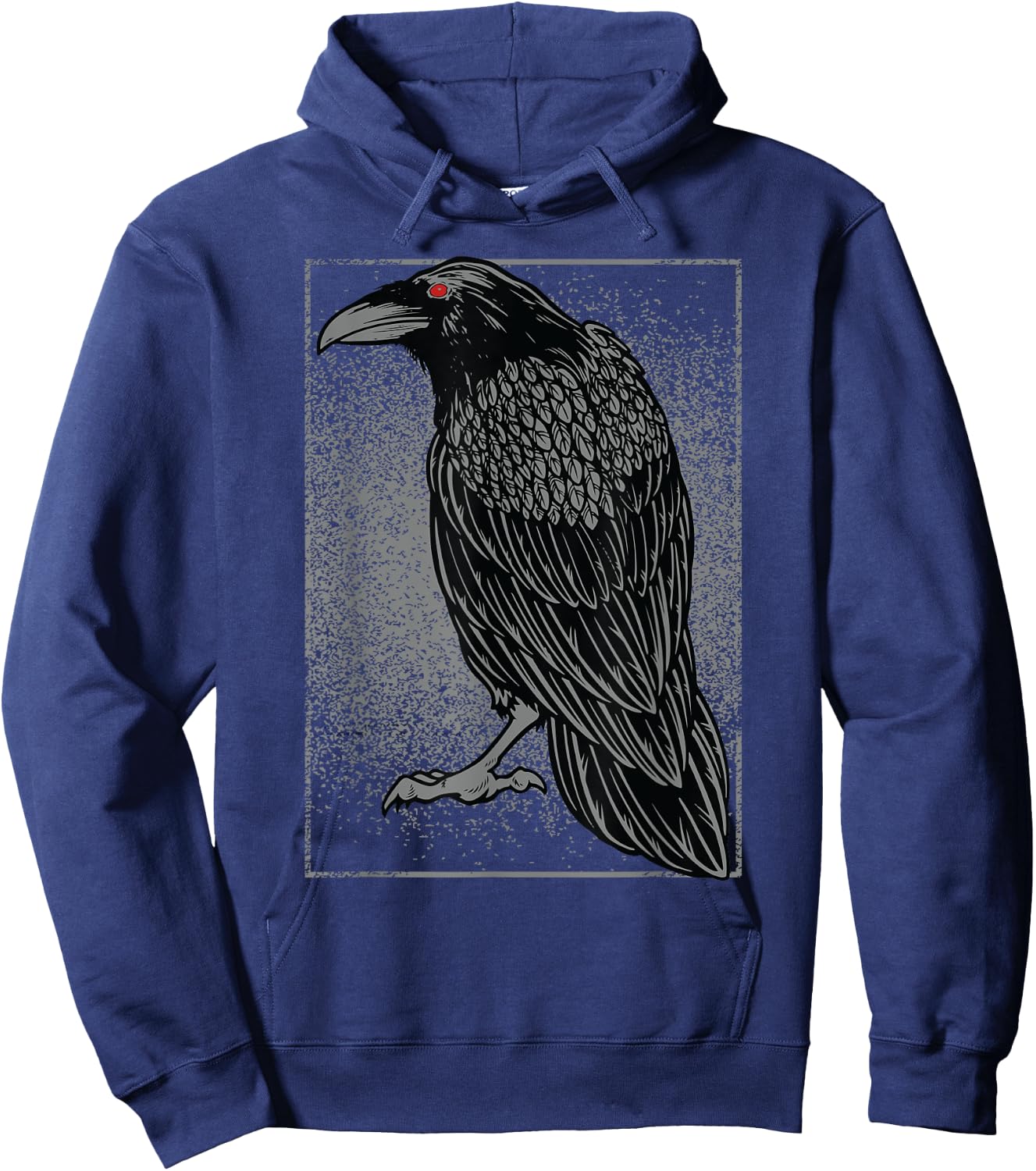 click here for better Bird Watching -Kids Black Crow/Raven Graphic Hoodie - Hoodie | Navy