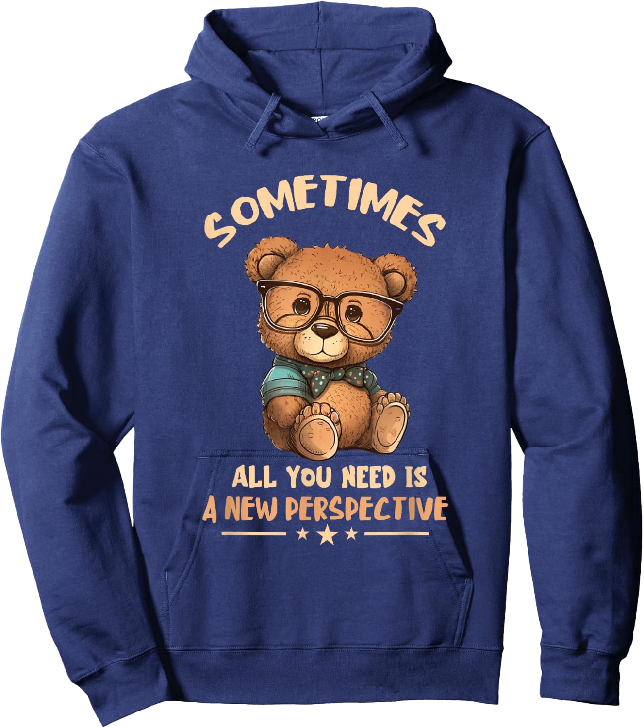 Optician Bear New Perspective Eye Doctor Ophthalmology Hoodie - Hoodie | Navy