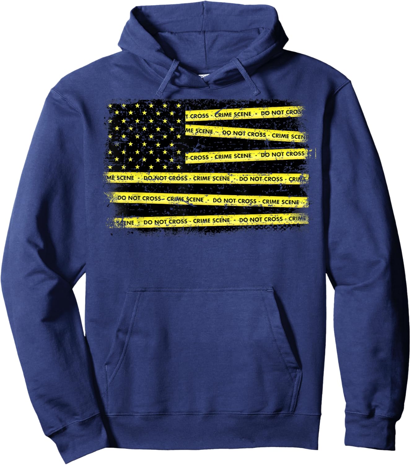 Crime Scene Investigation Tape Forensic Science CSI Police Hoodie - Hoodie | Navy