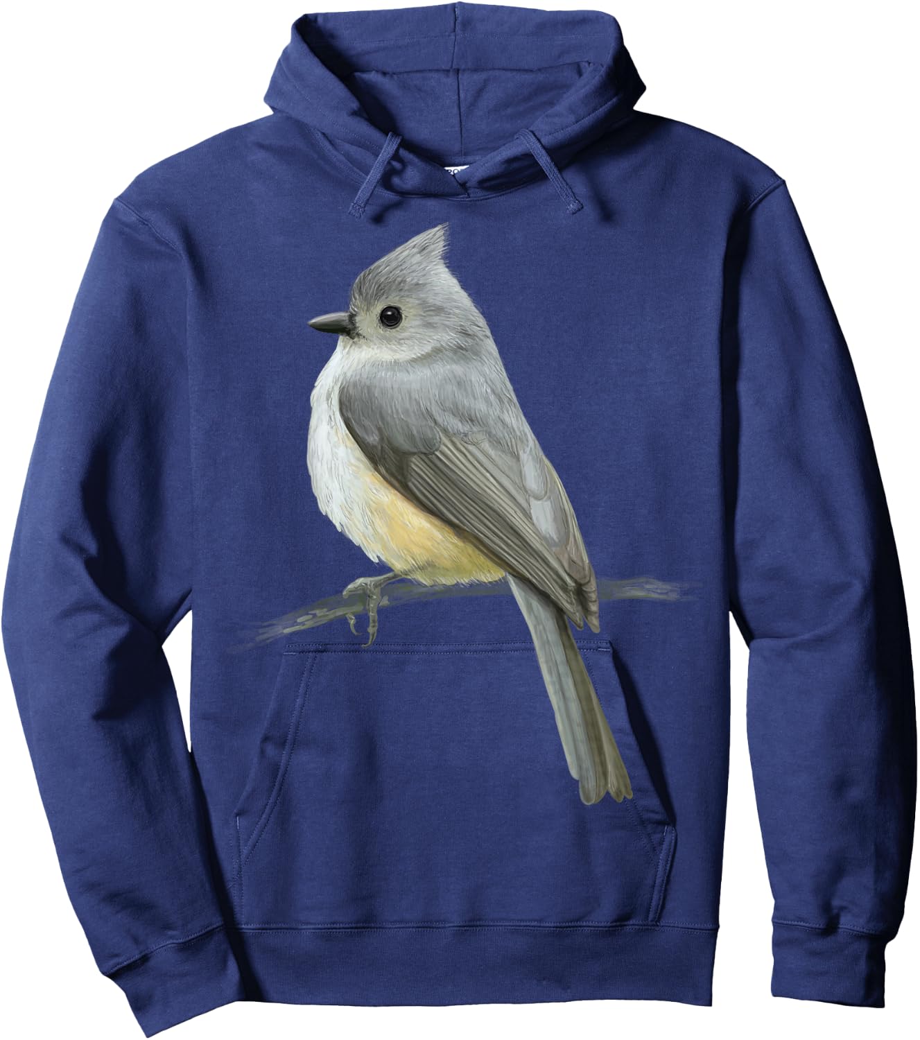 cute Tufted titmouse Bird for lovers Birds Watching Birding Hoodie - Hoodie | Navy