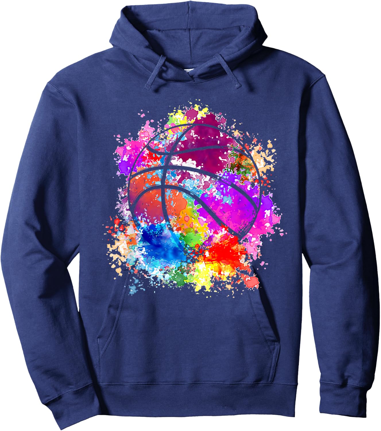 Basketball Teenagers Girls Teens Women Baller Dunking Small Hoodie - Hoodie | Navy