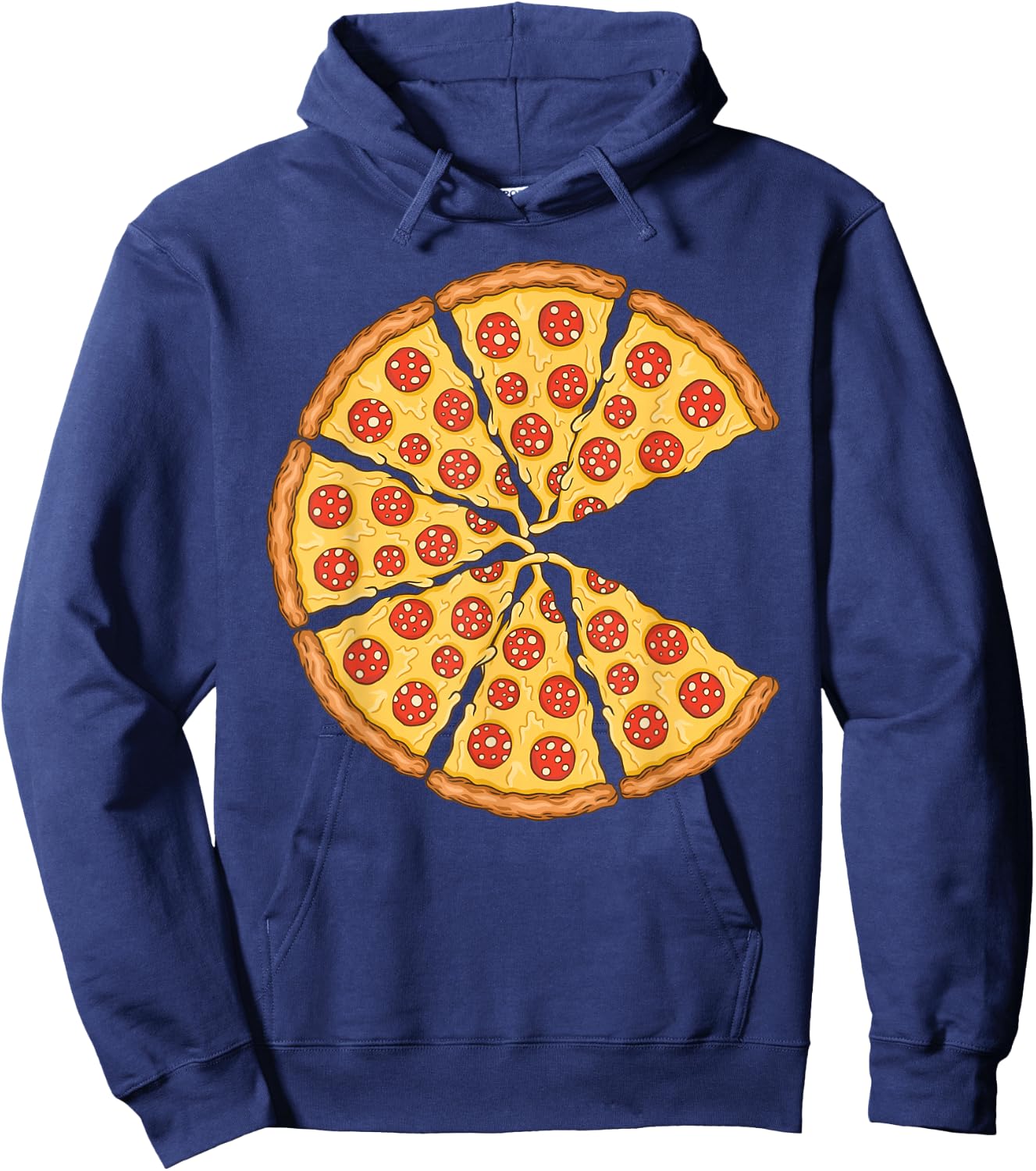 Pizza Costume Cute Pizza Slice Couple Matching Pizza Lovers Hoodie - Hoodie | Navy