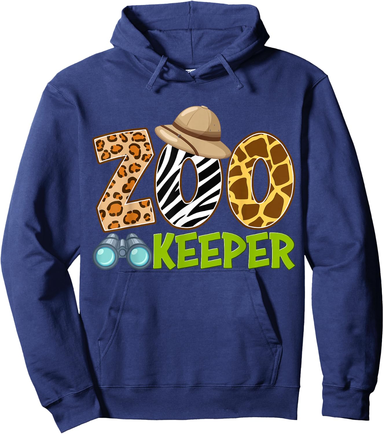 Zookeeper Costume Safari Trip African Savanna Animals Theme Hoodie - Hoodie | Navy