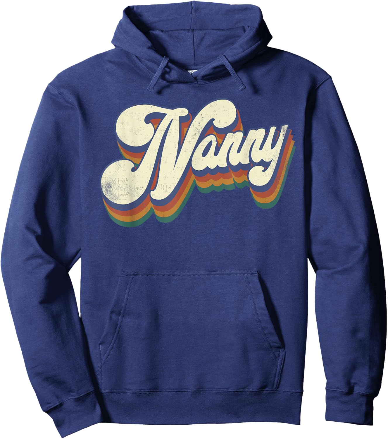 Nanny Gifts For Grandma Retro Vintage Mother's Day Nanny Hoodie - Hoodie | Navy