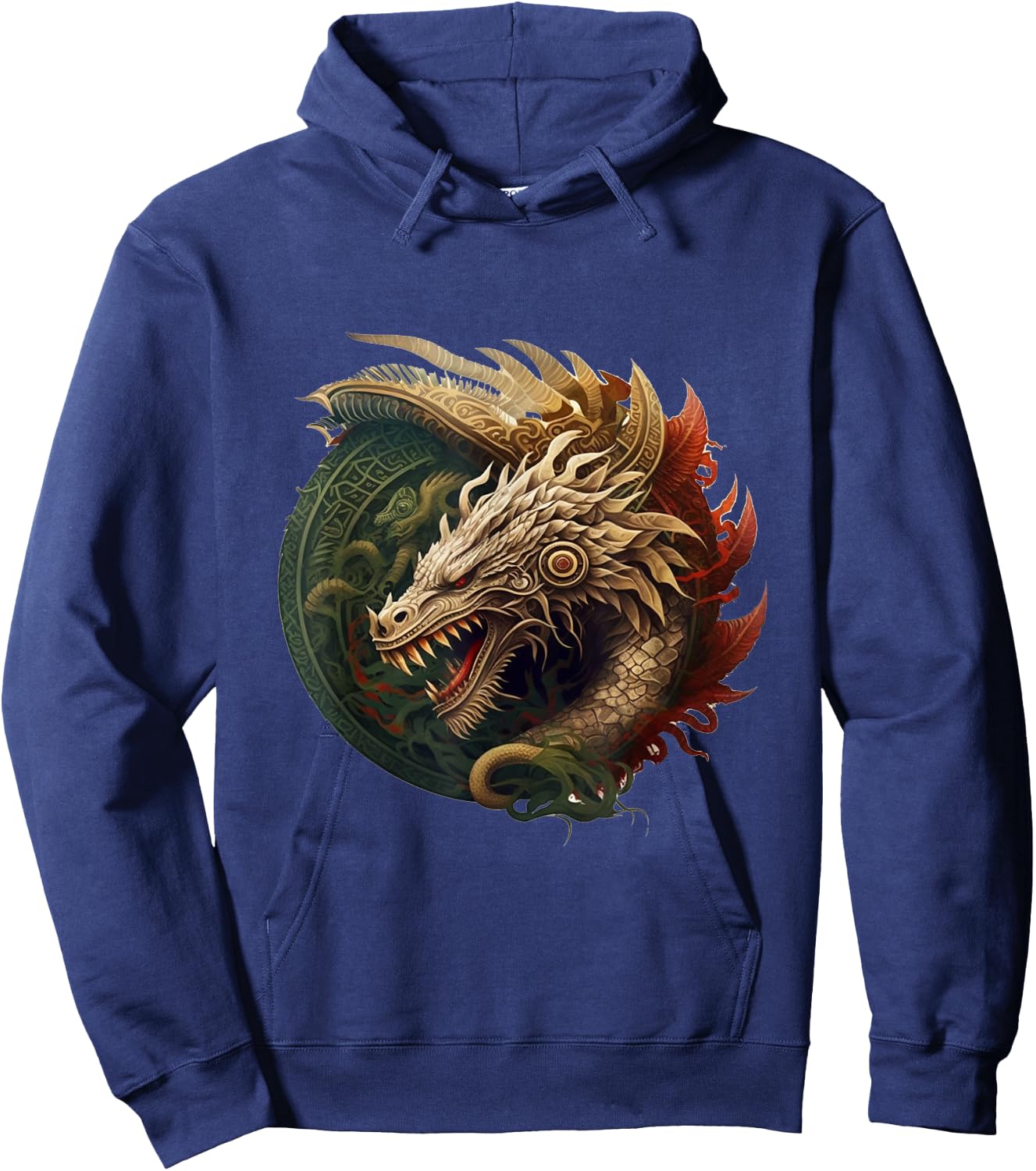 Aztec Quetzalcoatl Mexican Mythology Ouroboros Aztec God Hoodie - Hoodie | Navy