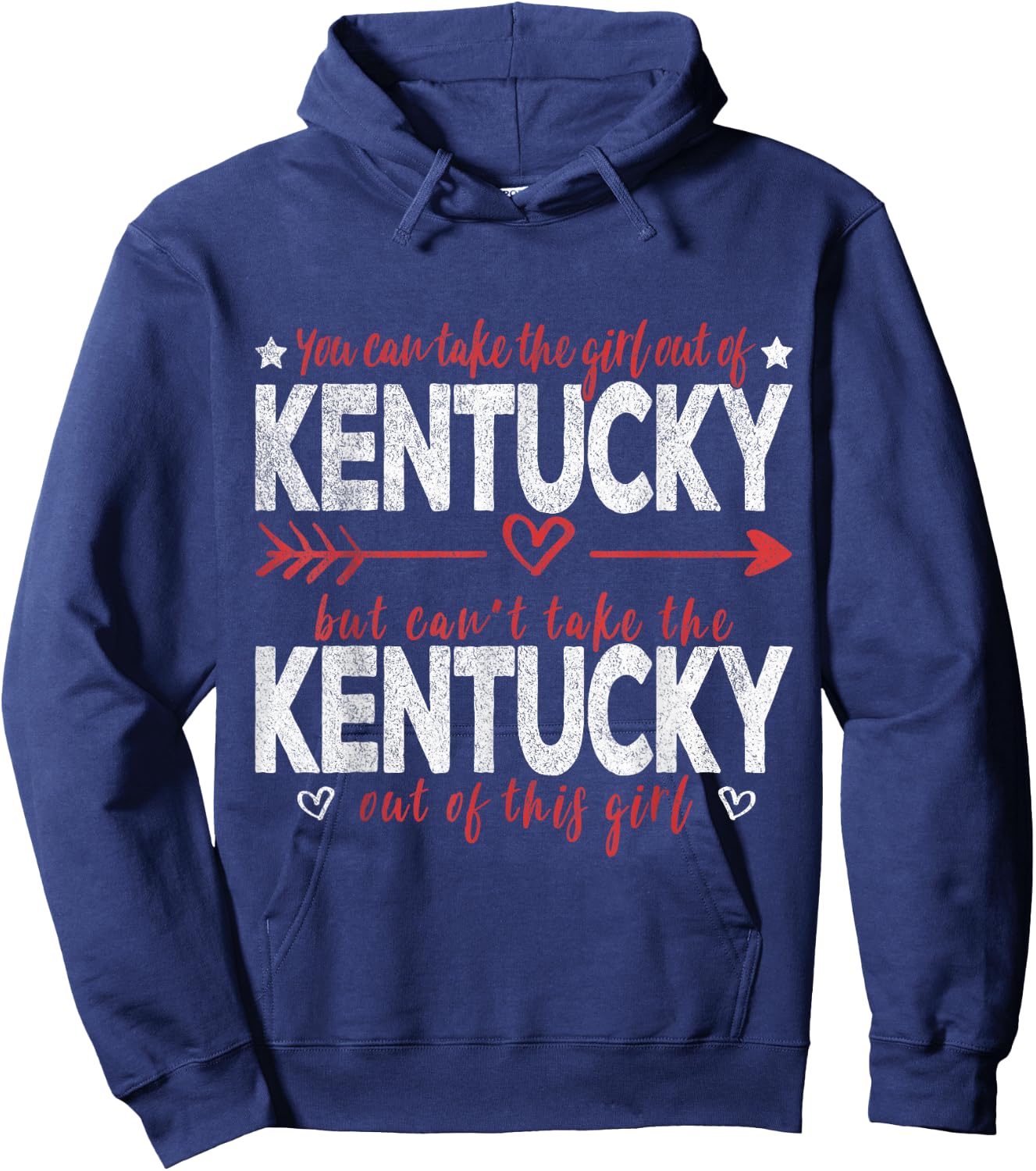 Girl Out Of Kentucky Hometown Home Kentucky Hoodie - Hoodie | Navy