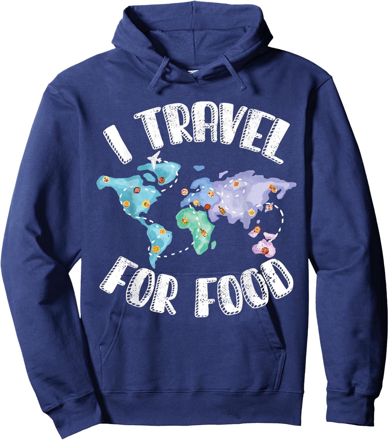 I Travel For Food Hoodie - Hoodie | Navy