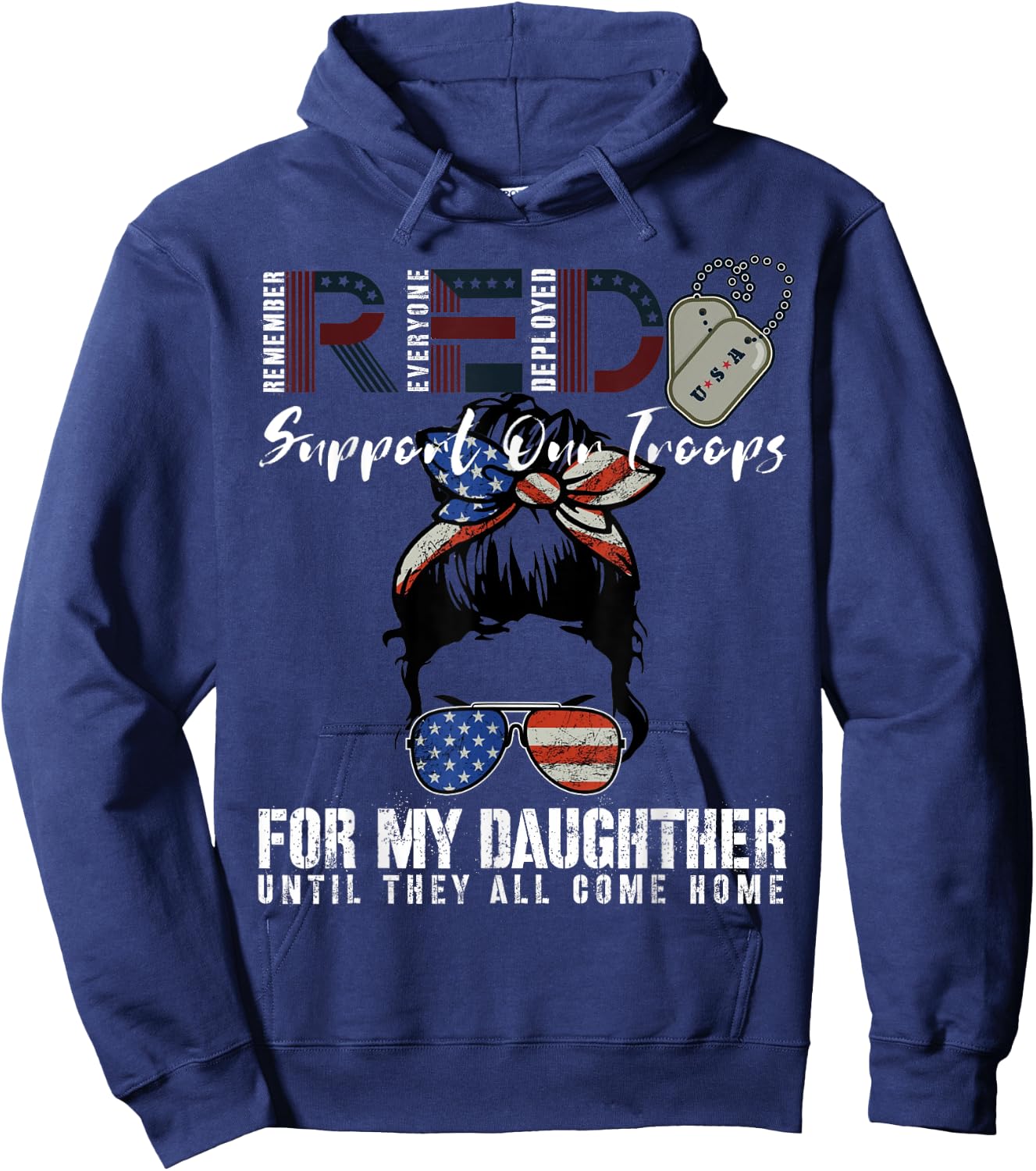 Red Friday Military For My Daughter Remember Everyone Deploy Hoodie - Hoodie | Navy