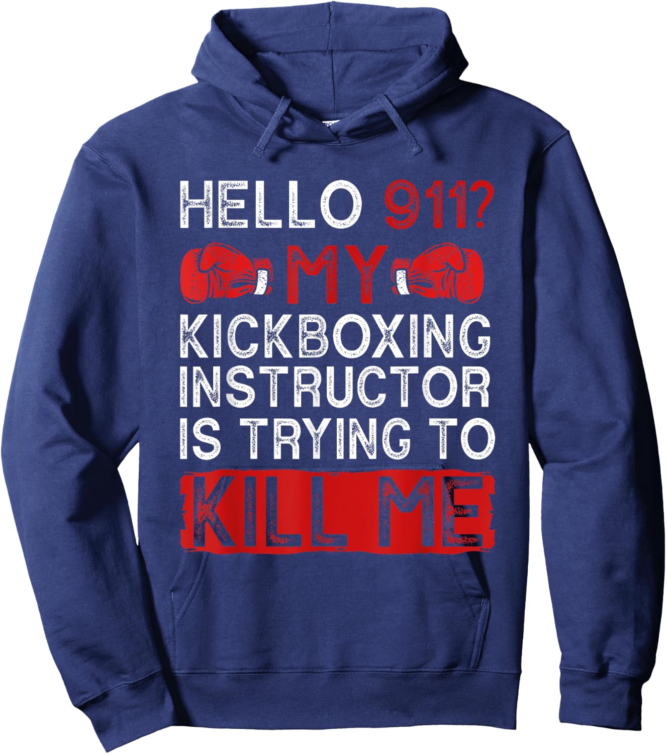 Funny kickboxing Kickboxer kickbox Hoodie - Hoodie | Navy