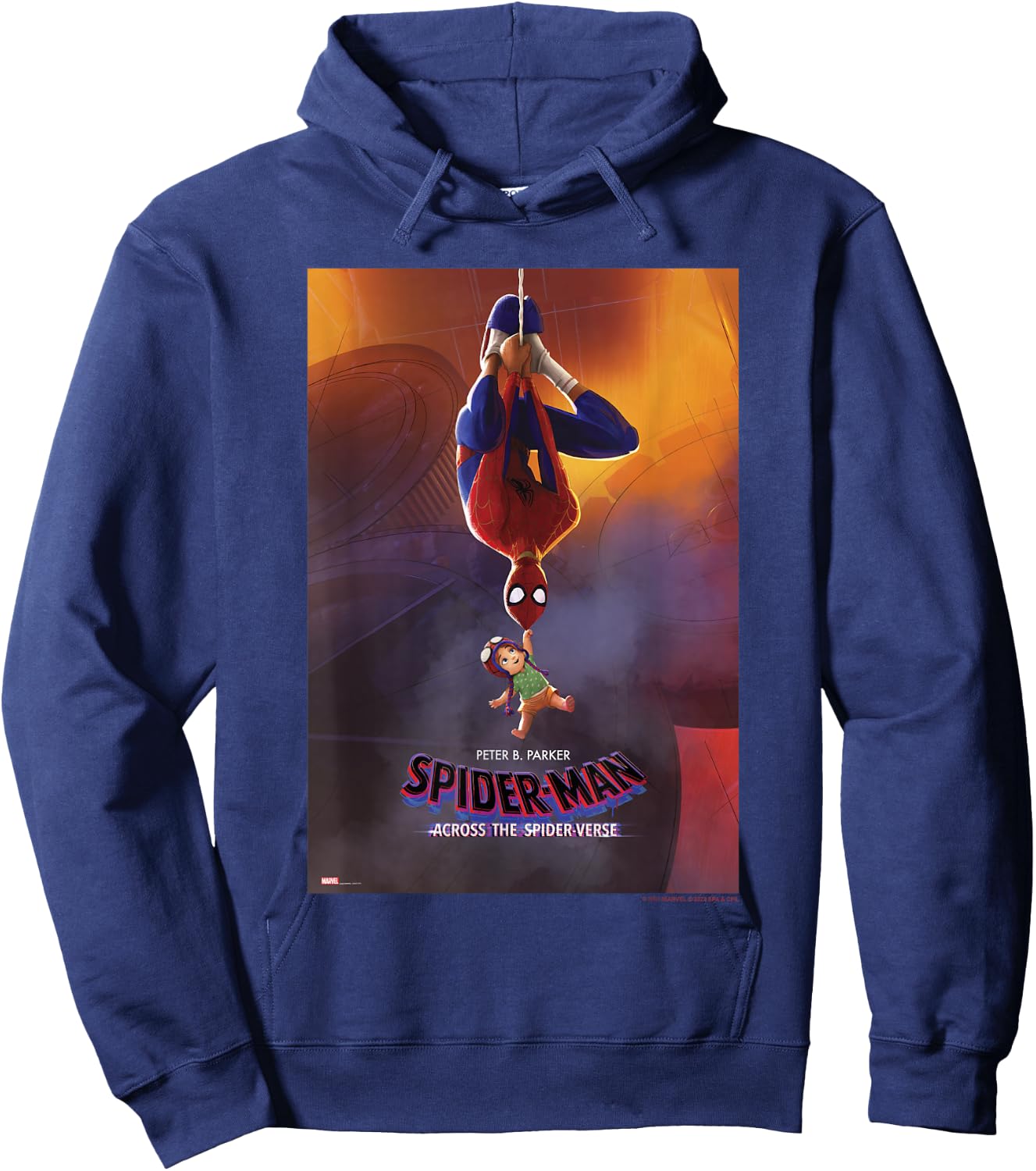 Marvel Spider-Man Across The Spider-Verse Part 1 Peter & May Hoodie - Hoodie | Navy