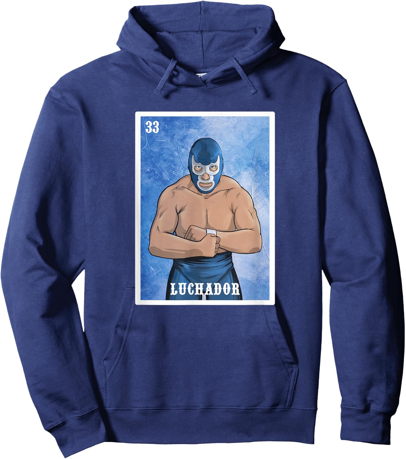 Mexico El Wrestler Luchador - Lucha Libre - Wrestling Hoodie - Hoodie | Navy