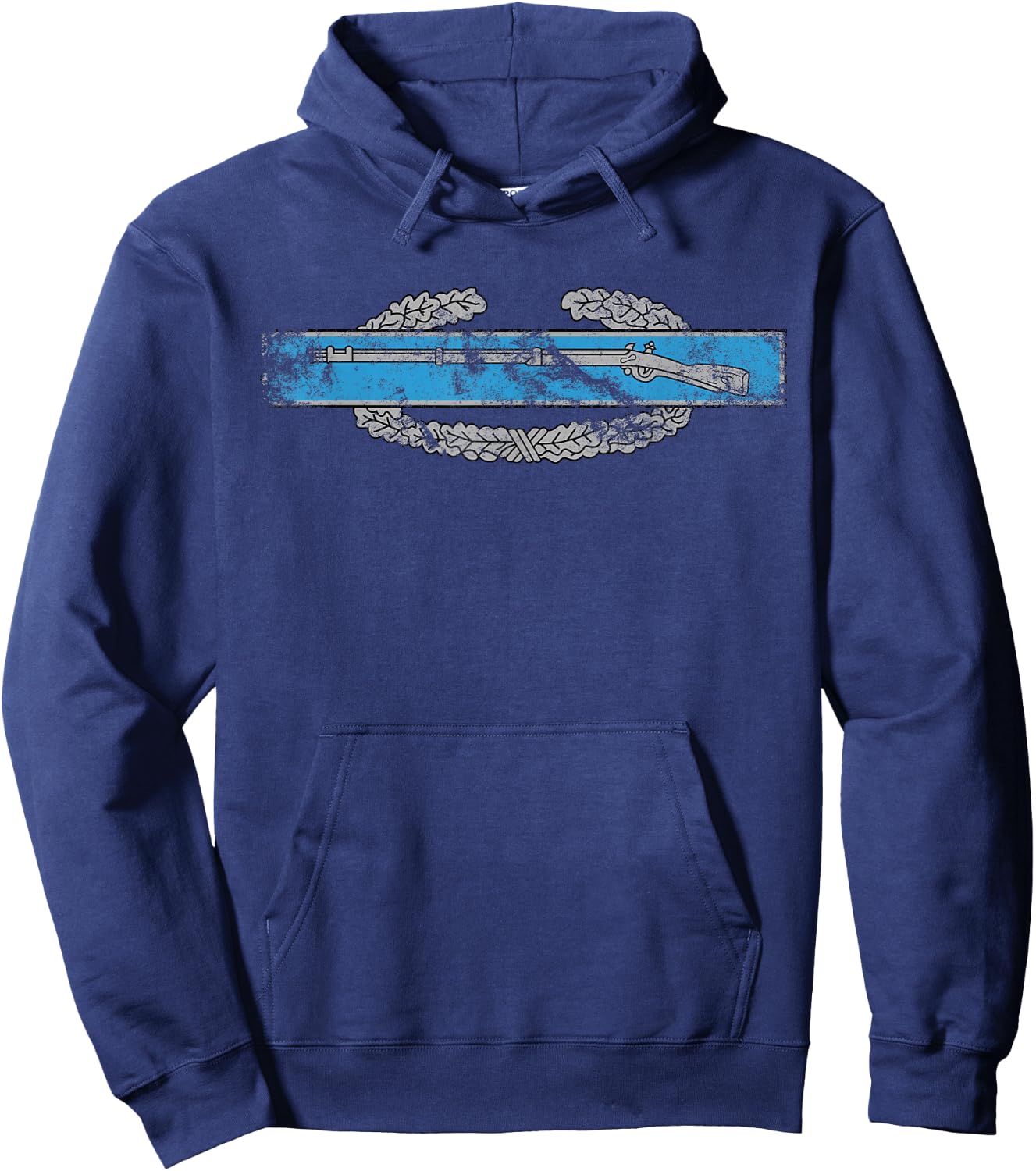 US Army CIB - Combat Infantryman Badge - 11 Bravo - 11B Hoodie - Hoodie | Navy