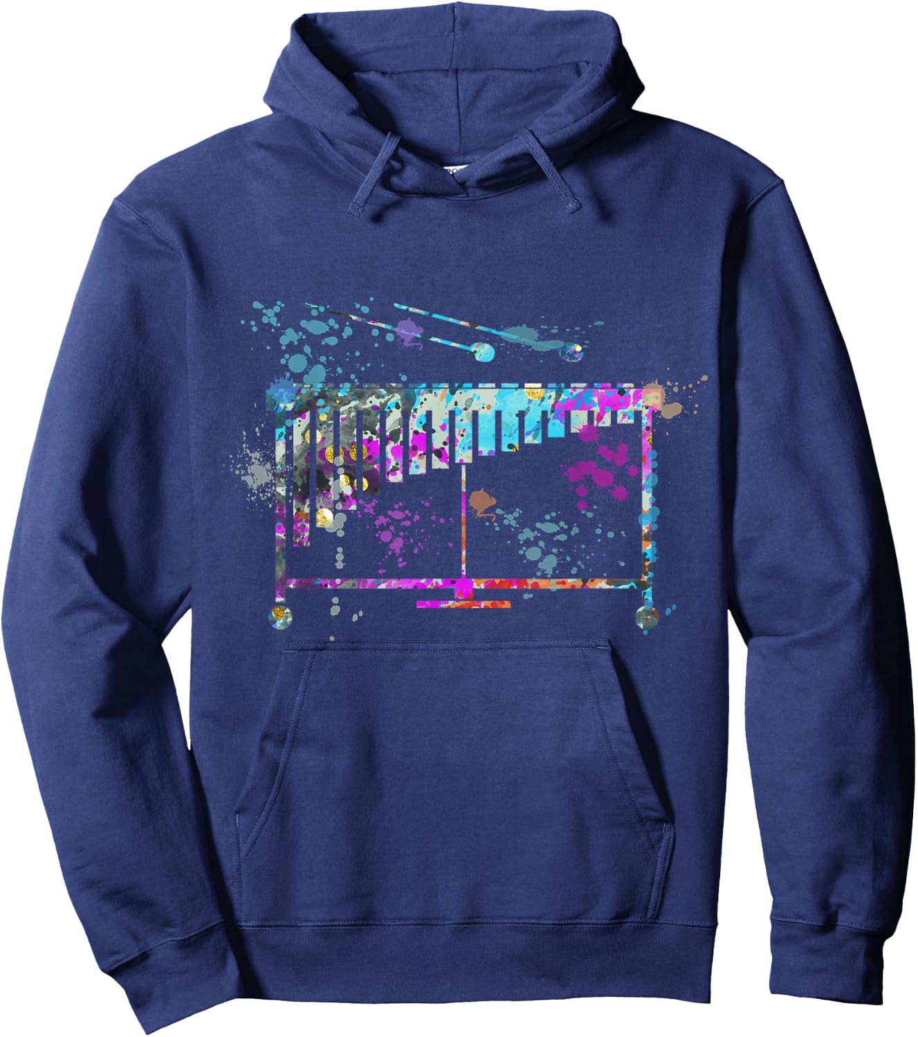 Vibraphone Instrument Silhouette Vibraphones Hoodie - Hoodie | Navy