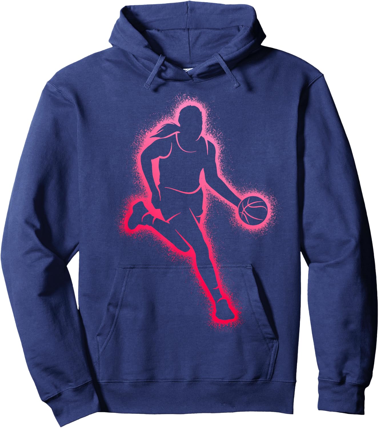 Basketball Player Girl Women Basketball Girls Hoodie - Hoodie | Navy
