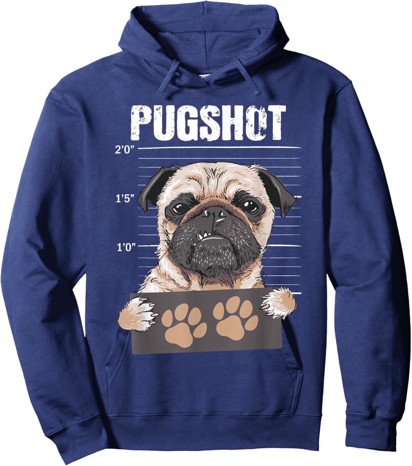 Pugshot - Puppy Lover Pug Owner Dog Owner Pet Breeder Women Kids Hoodie - Hoodie | Navy