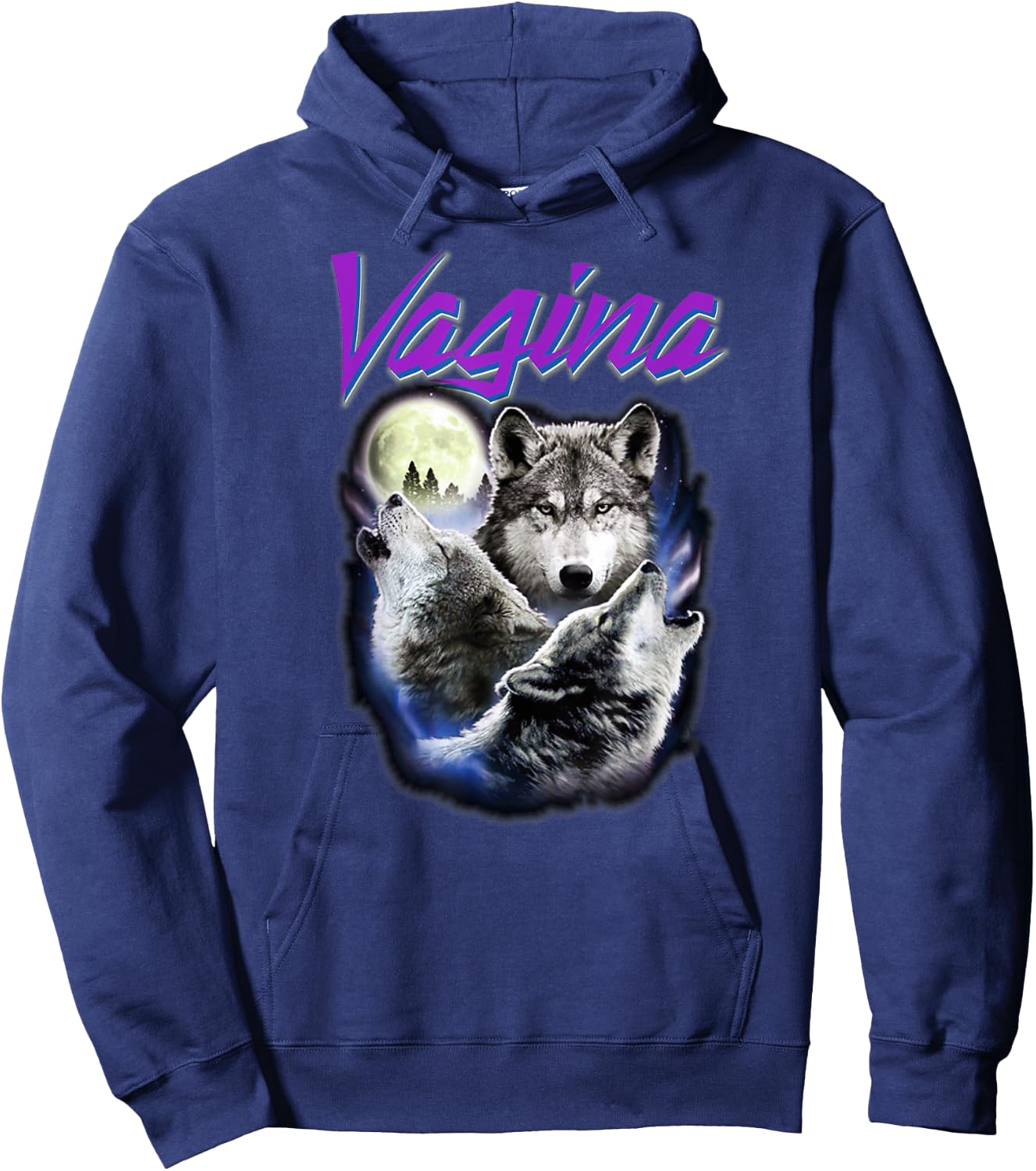 Vagina Wolf Hoodie - Hoodie | Navy