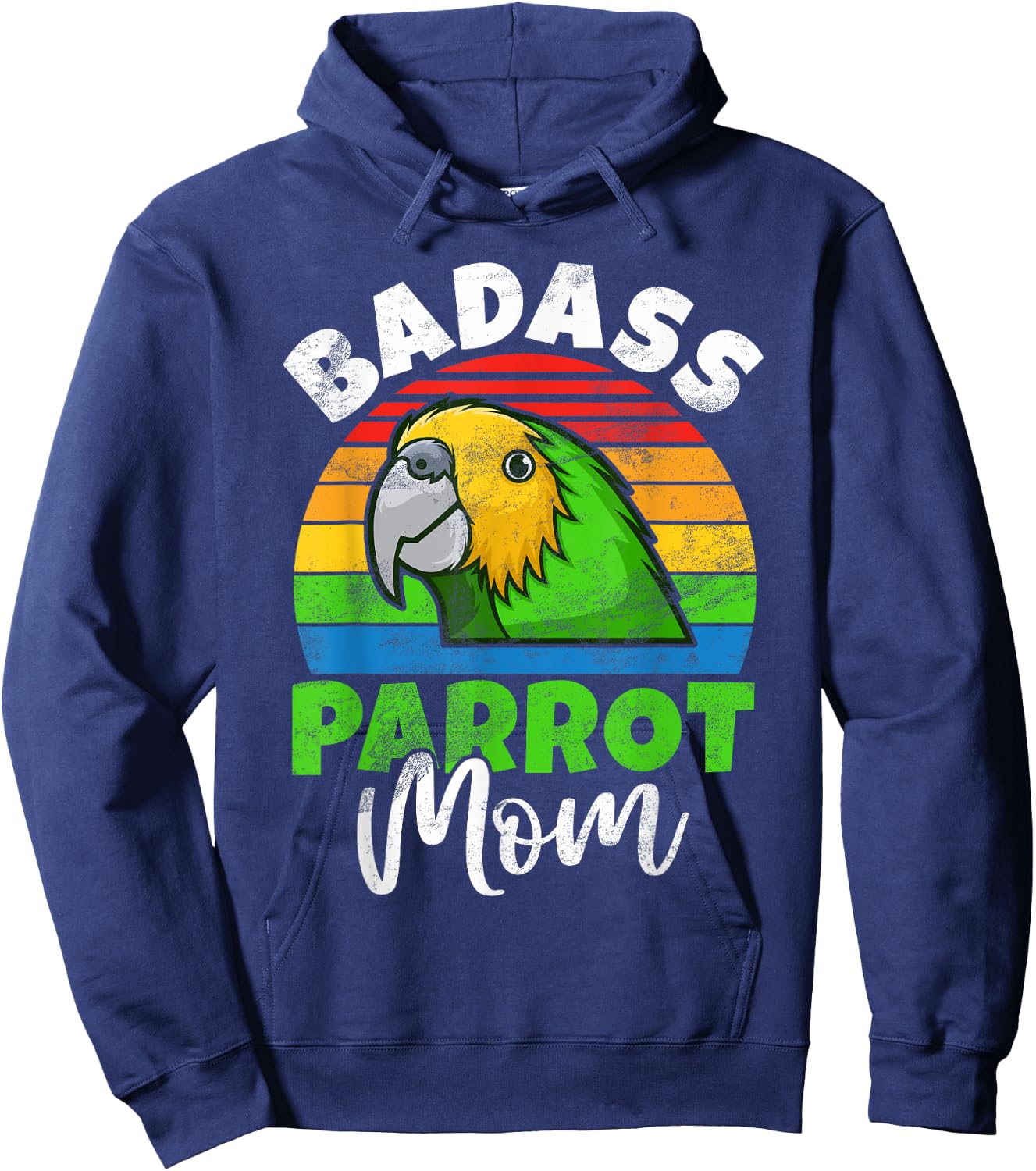 Badass Parrot Mom Hoodie - Hoodie | Navy