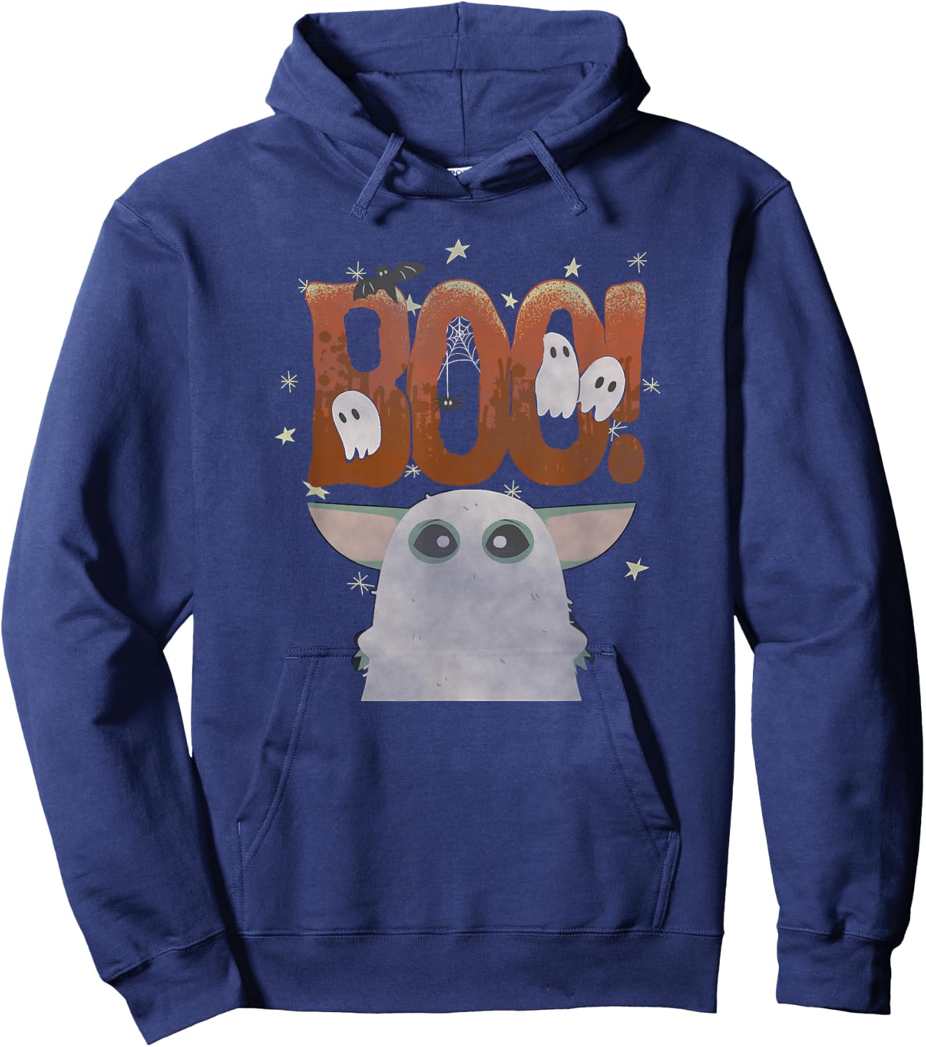 Star Wars: The Mandalorian Halloween Grogu Ghost Boo! Hoodie - Hoodie | Navy
