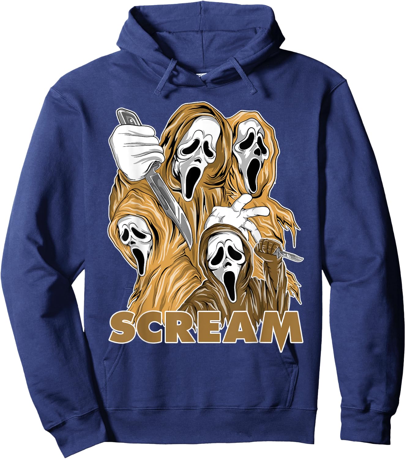 SCREAM Vintage 90s Halloween OG Heirloom 1s Matching Hoodie - Hoodie | Navy