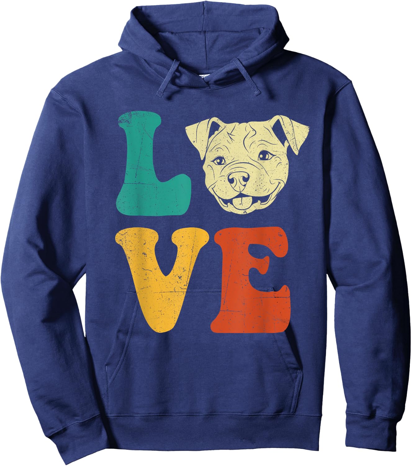 Love Pitbull Terrier Dog Breeder Canine Lover Pet Trainer Hoodie - Hoodie | Navy