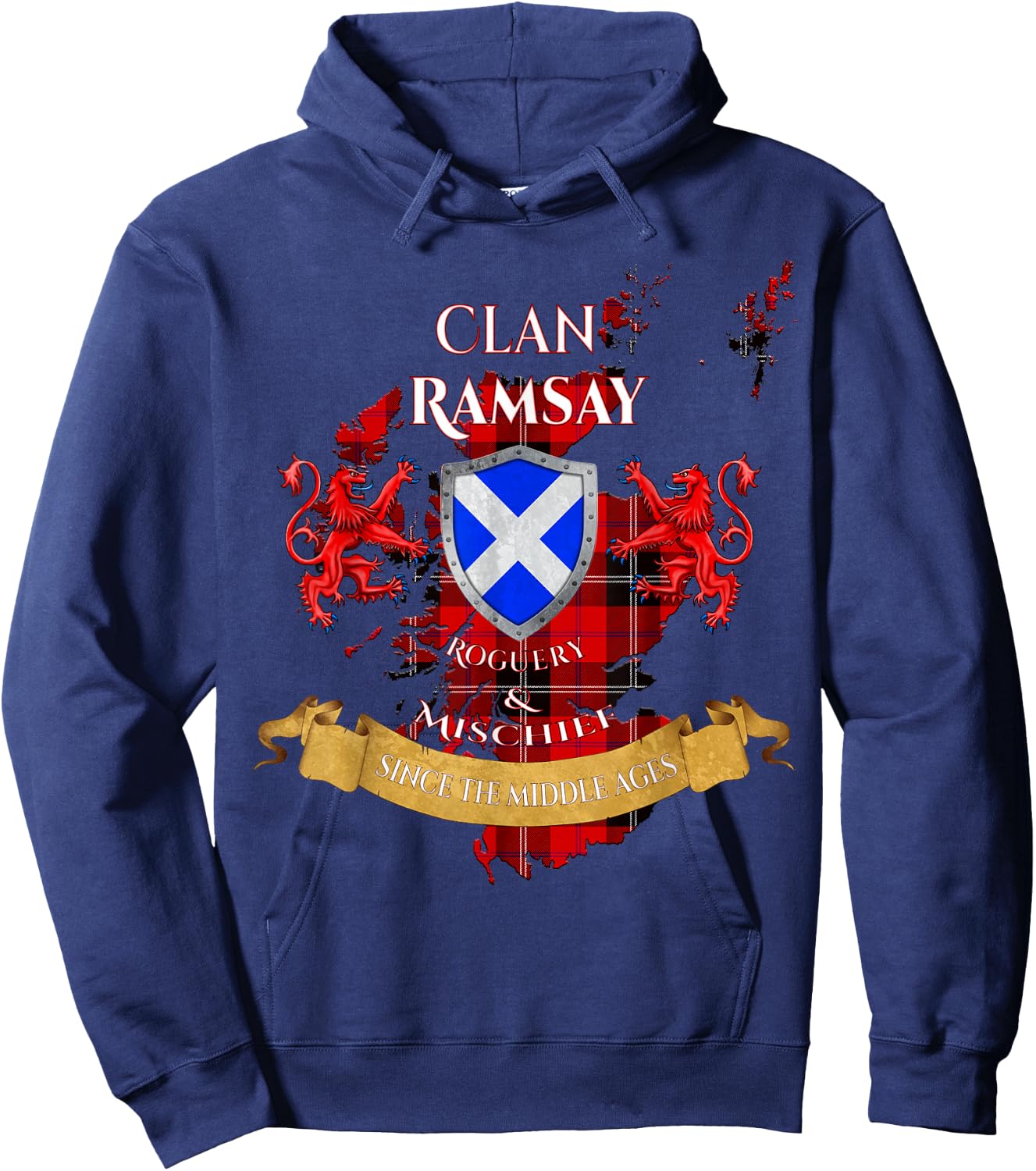 Ramsay Scottish Family Clan Middle Ages Mischief Hoodie - Hoodie | Navy