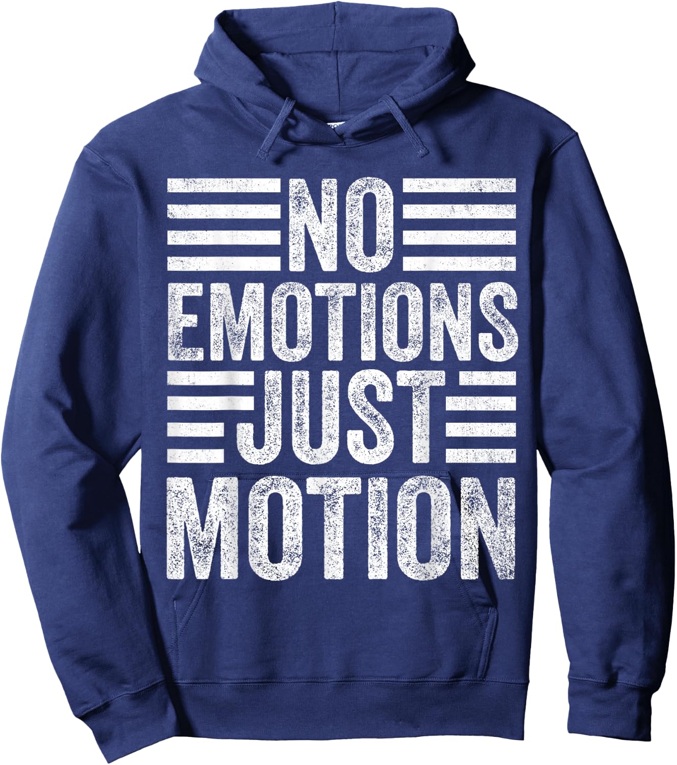 No Emotions Just Motions Hoodie - Hoodie | Navy