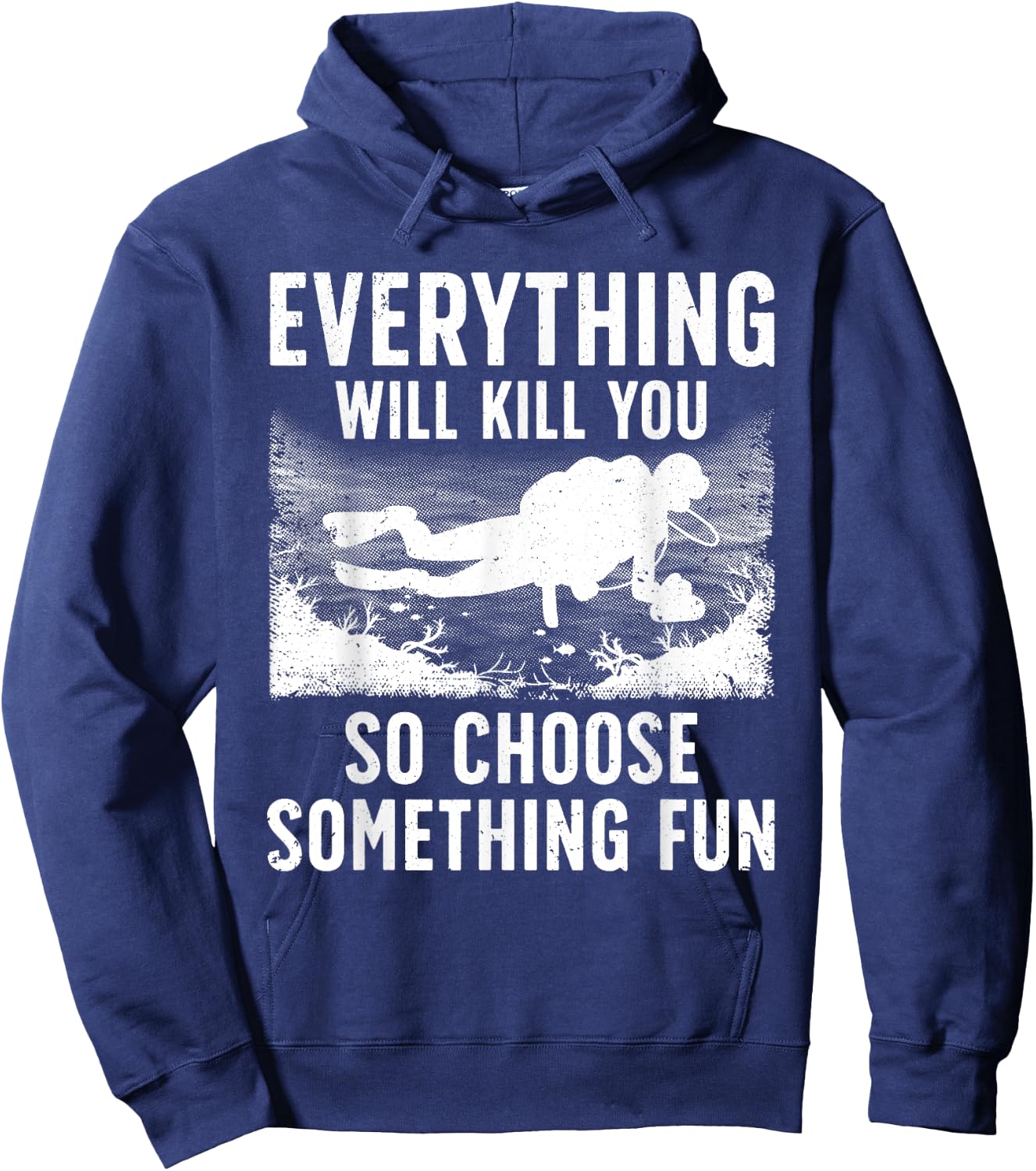 Funny Scuba Diving Women Scuba Diver Spearfishing Hoodie - Hoodie | Navy