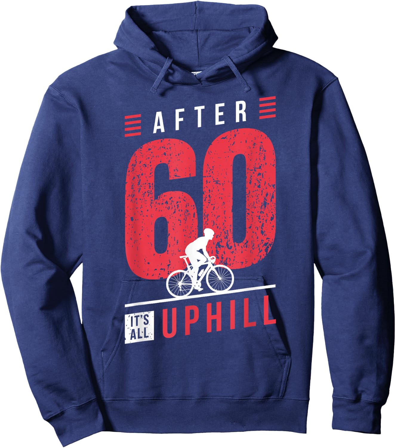 Cyclist 60th Birthday Cycling Dad Bicycle Racer 60 Years Hoodie - Hoodie | Navy