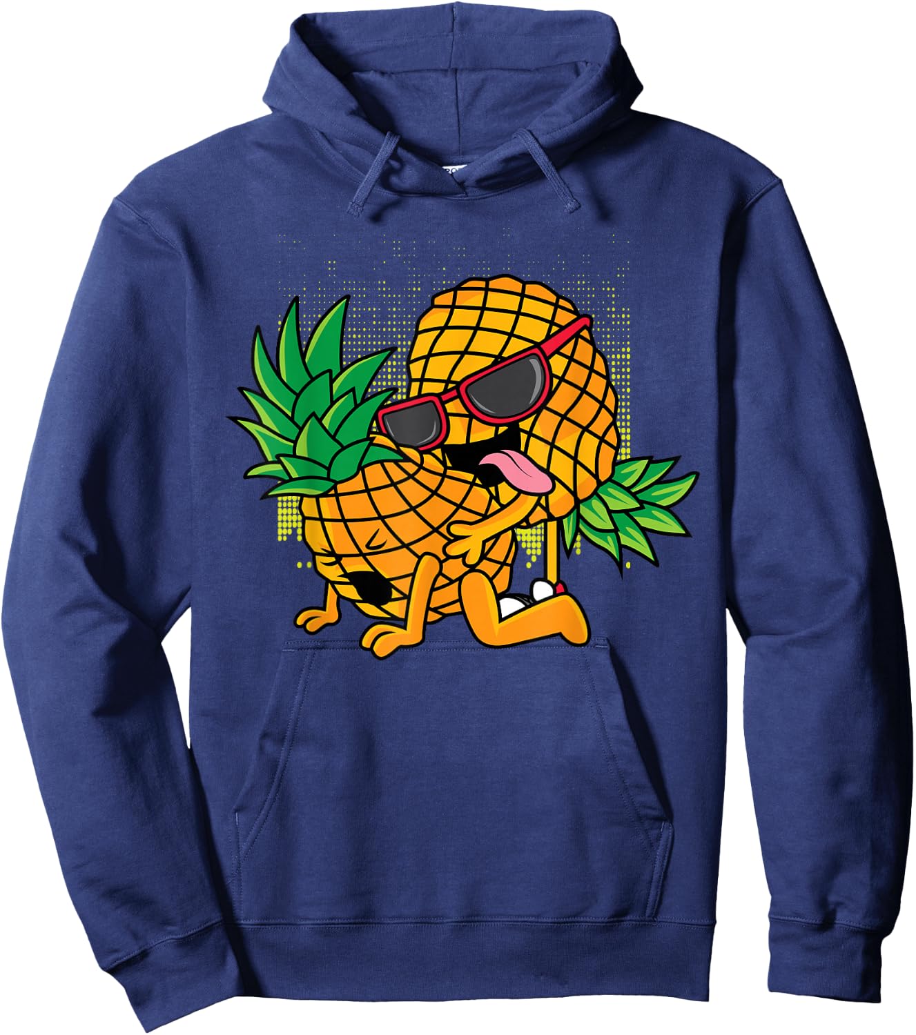 Funny Upside Down Pineapple Swinger Sexy Joke Men and Women Hoodie - Hoodie | Navy