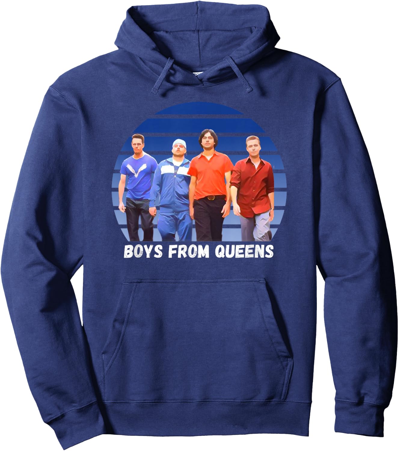 Entourage, Classic Funny Television, Boys From Queens Shirt Hoodie - Hoodie | Navy