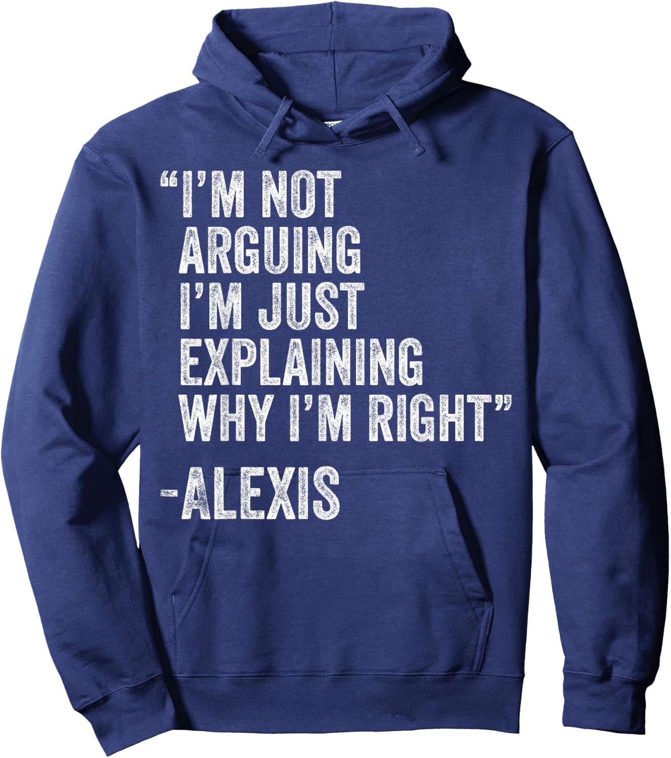 Personalized Name Fathers Day outfit Alexis Quote Funny Birthday Custom Name Idea Engineer Retro-Modern Black Small Hoodie - Hoodie | Navy