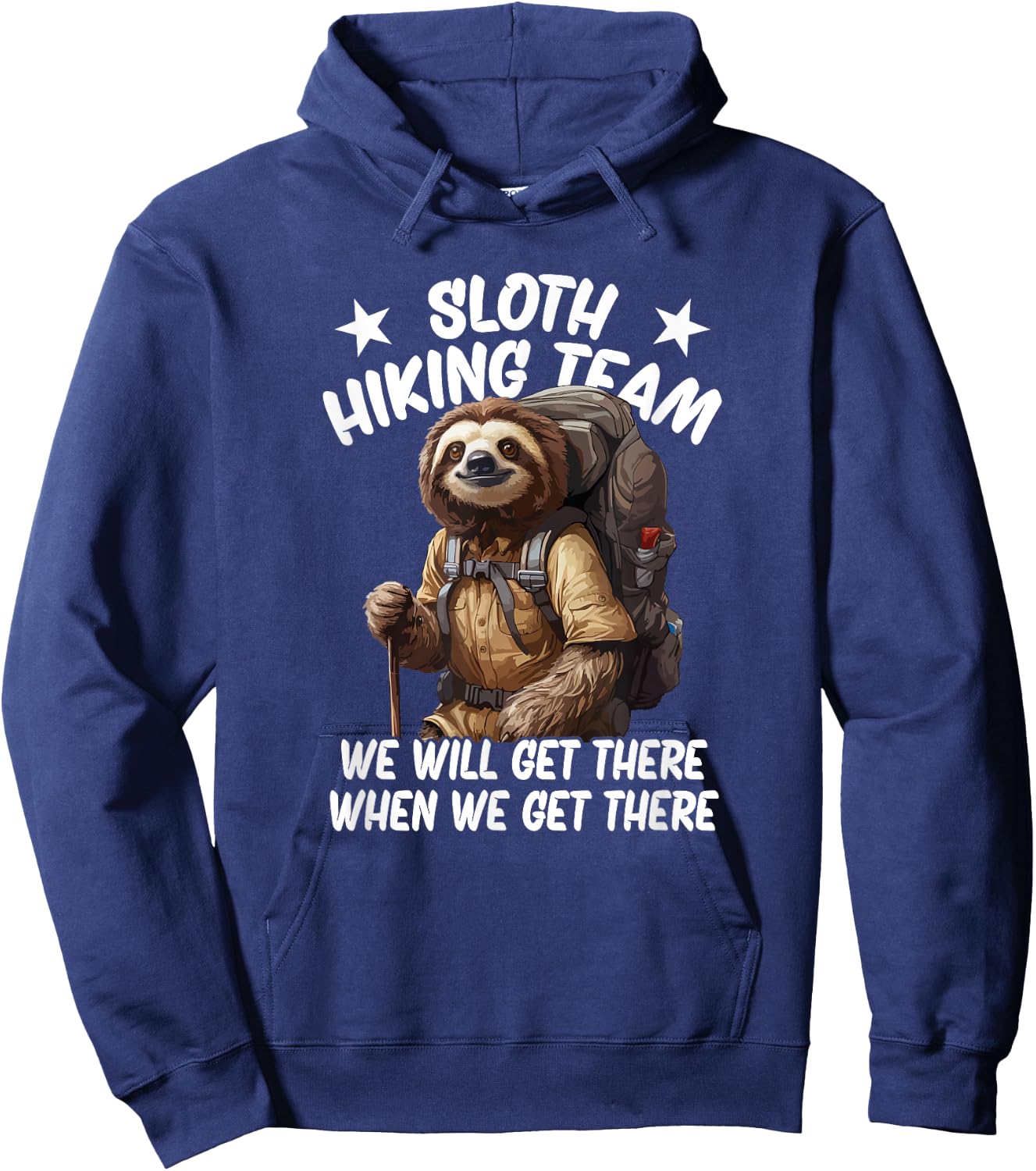 Sloth Hiking Team Hoodie - Hoodie | Navy