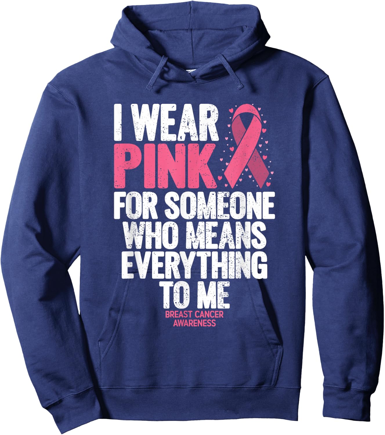 Breast Cancer Awareness Shirts for Family Breast Cancer Hoodie - Hoodie | Navy