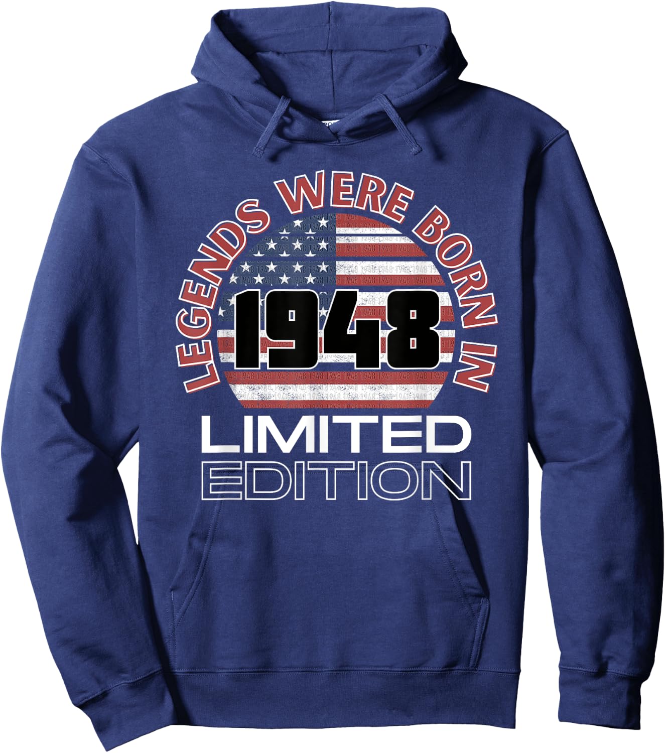 Legends were born in 1948 American Vintage Sunset Design Hoodie - Hoodie | Navy